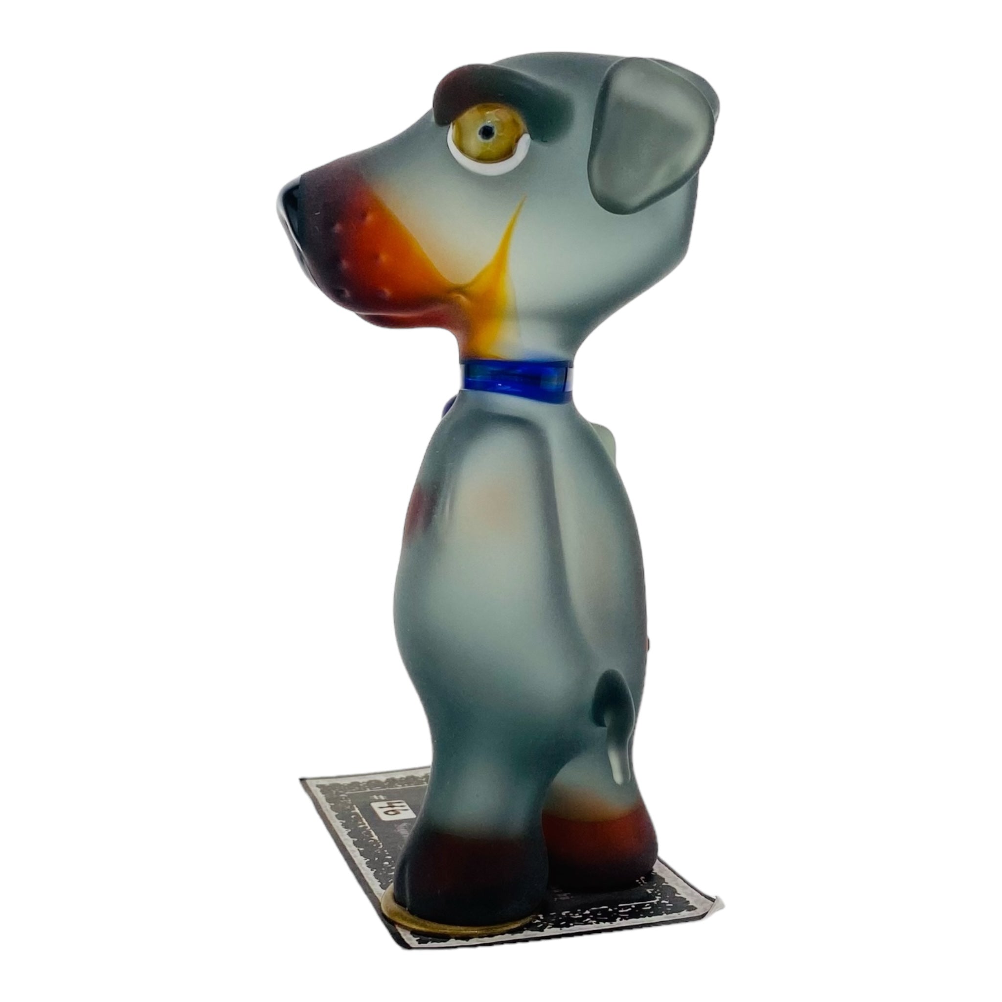 heady glass custom dog shaped glass smoking hand pipe for sale