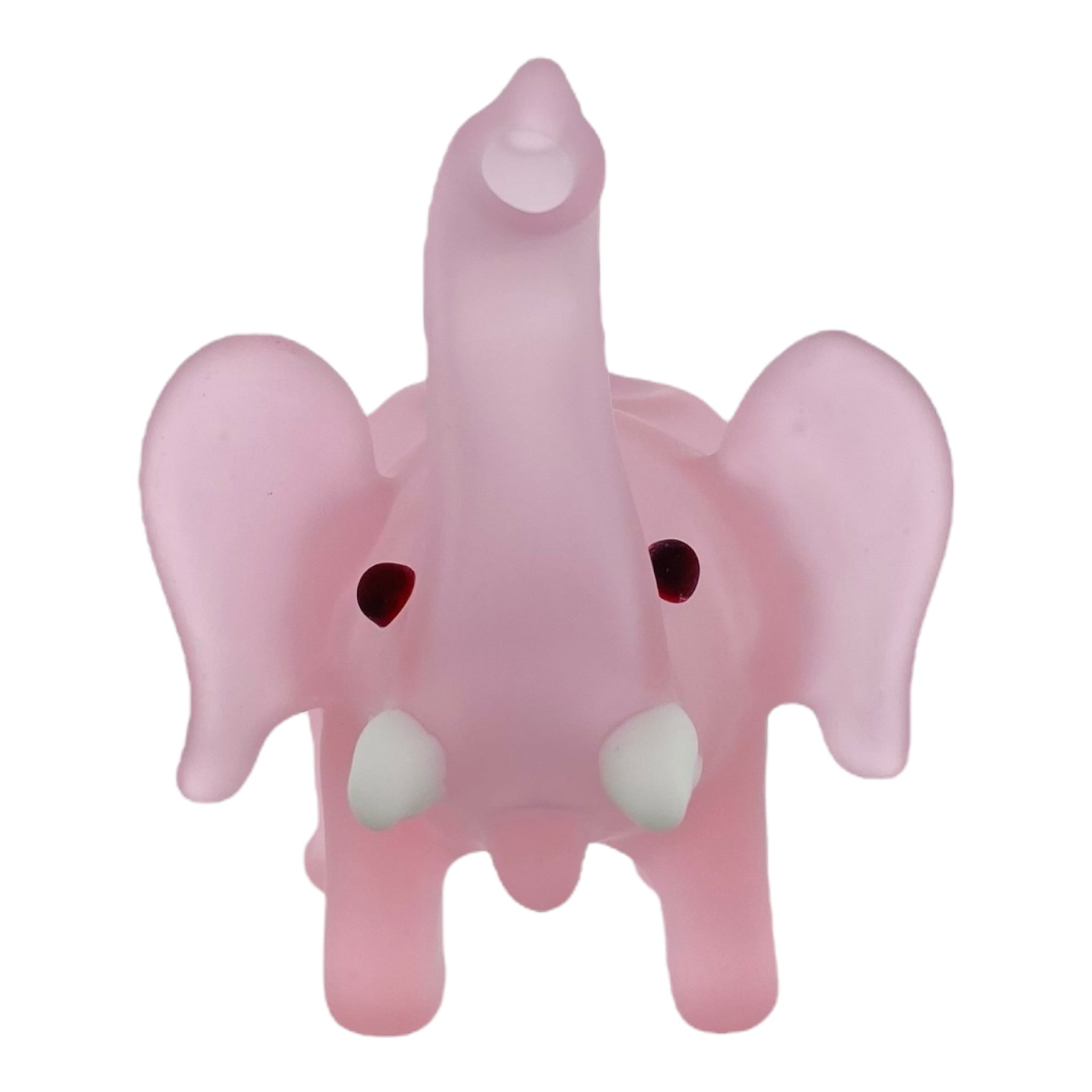 cute and girly Sandblasted Pink Elephant Glass Hand Pipe for sale