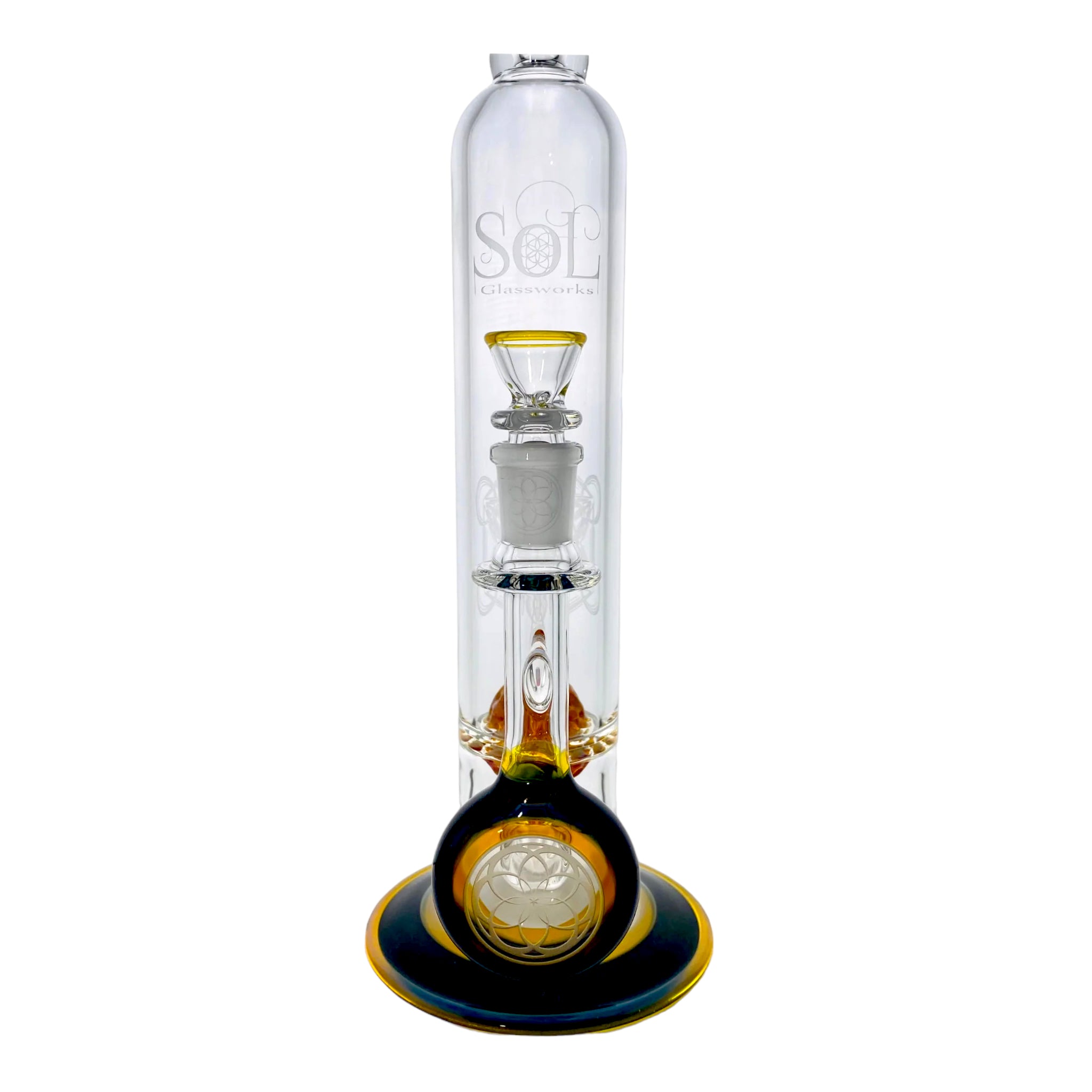 Seed Of Life Glassworks - SoL 60 Lace-Sphere Perc Sacred-G Sandblasted