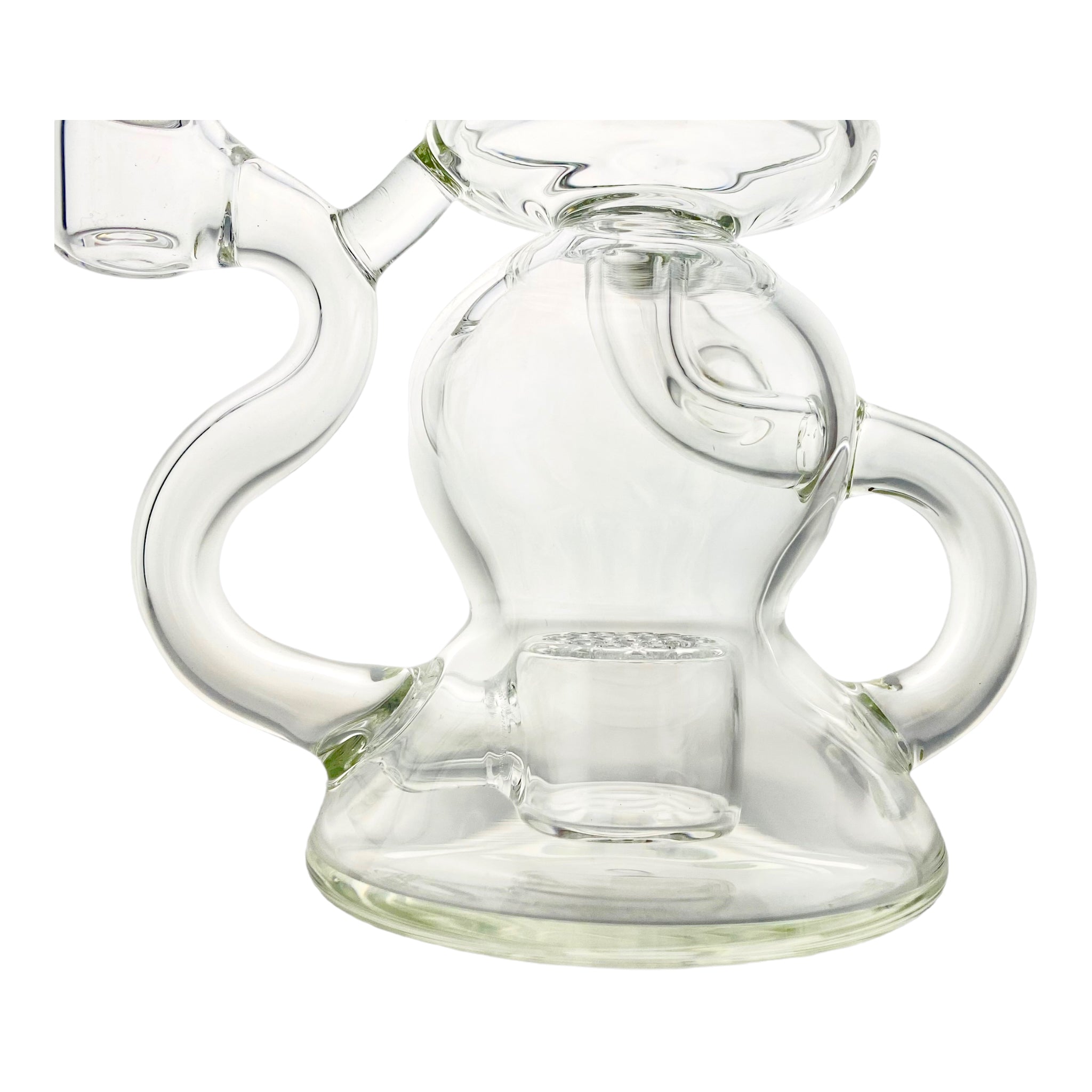 Deluxe Glass - Clear Klein Recycler With Seed of Life Percolator