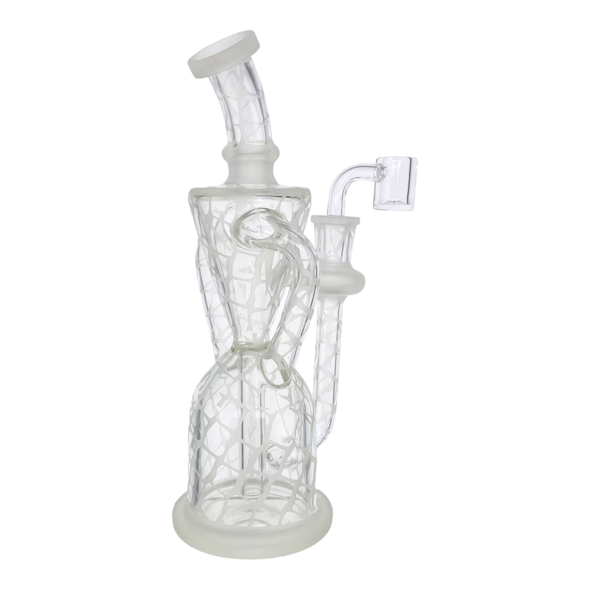 Clear Double Uptake Recycler With Sand Blasting