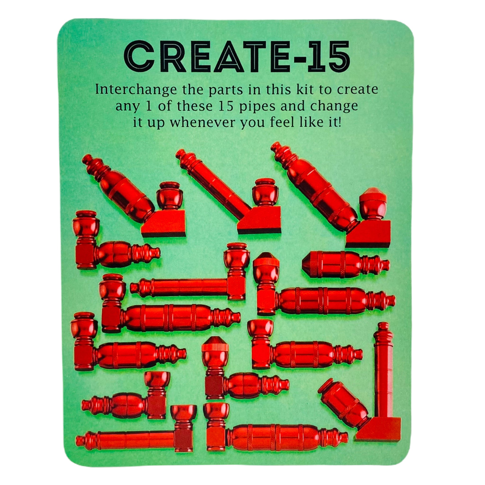 Aluminum Metal Pipe Makers Kit in Red