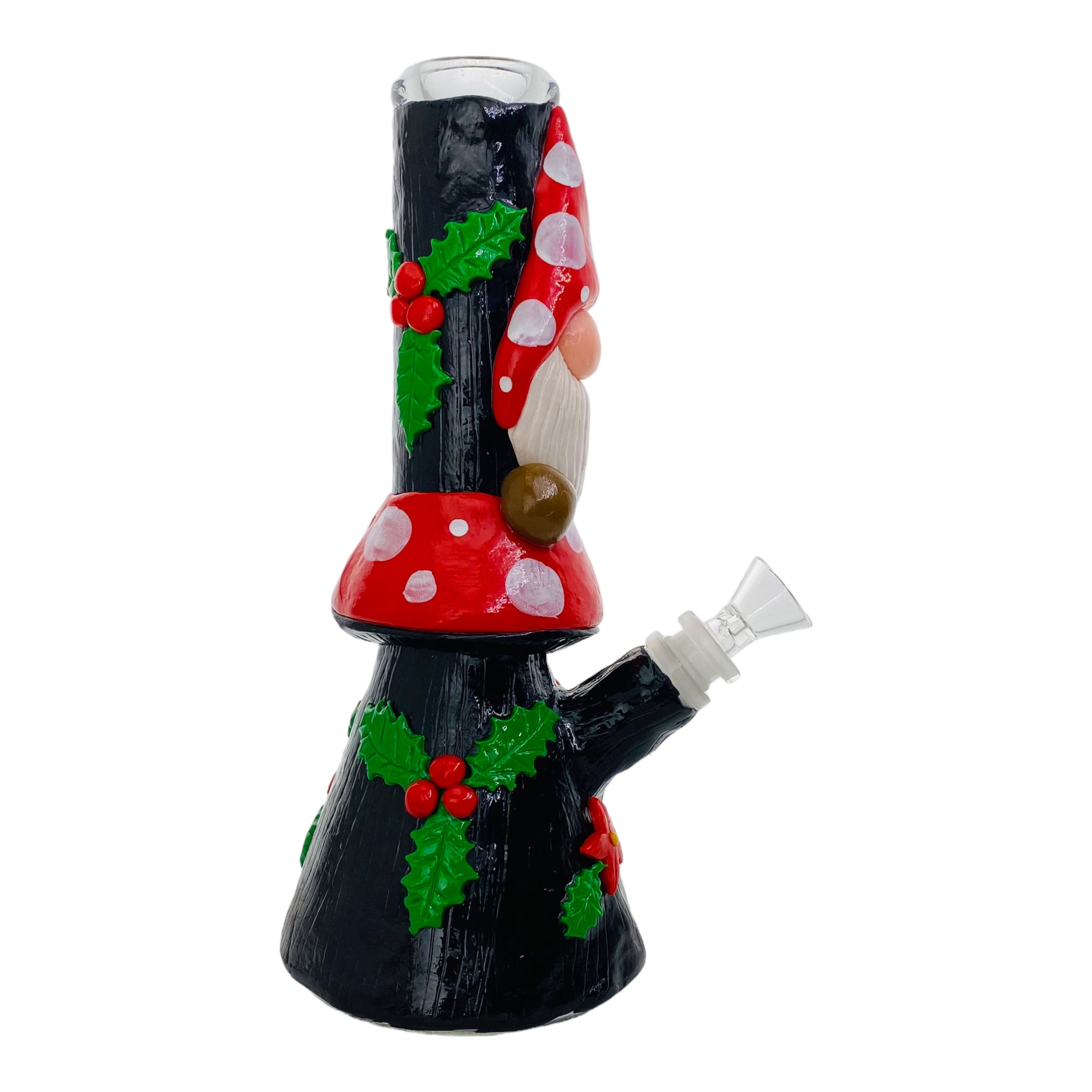 cute girly Christmas Mushroom Gnome Bong