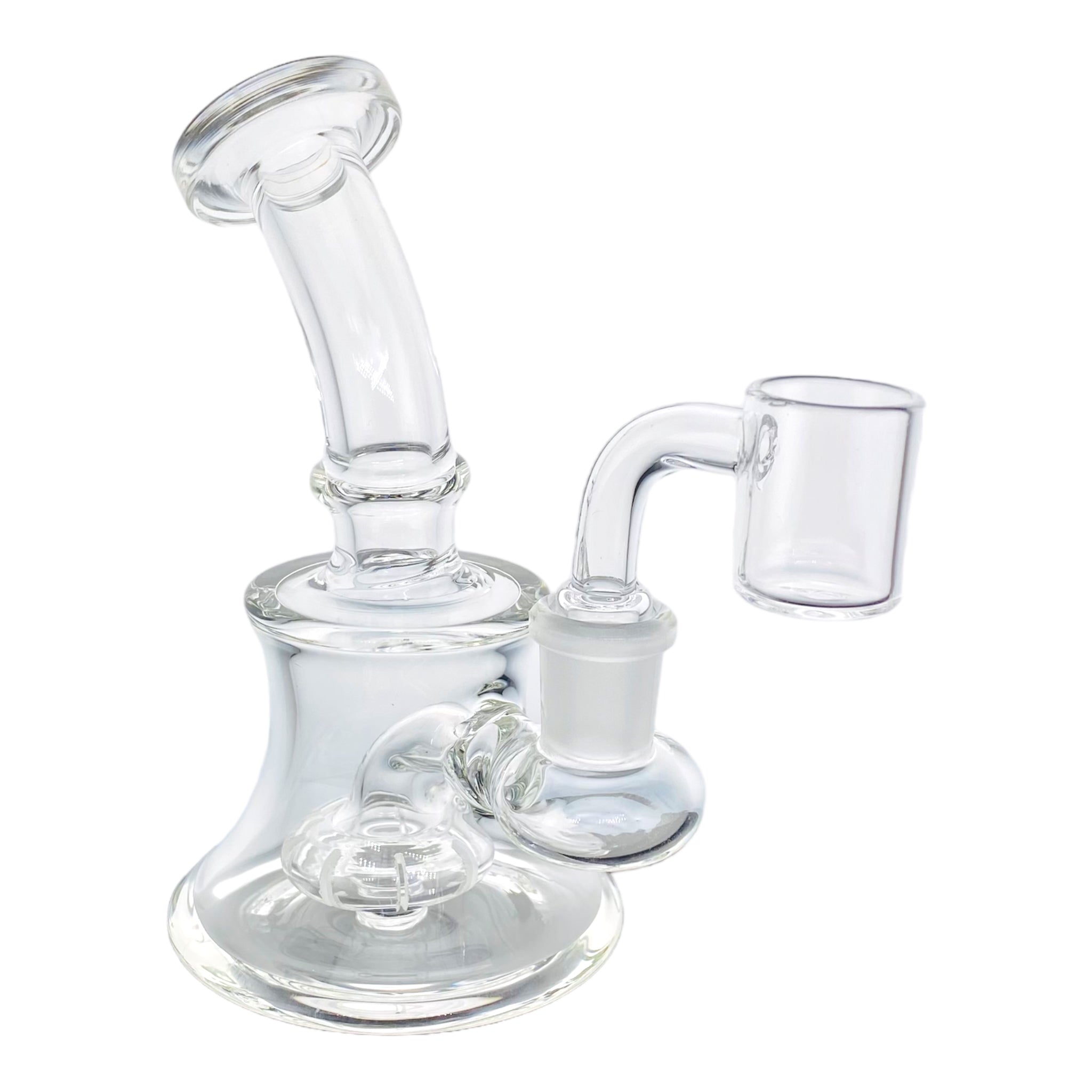 Mini Clear Dab Rig With 14mm Banger Hanger