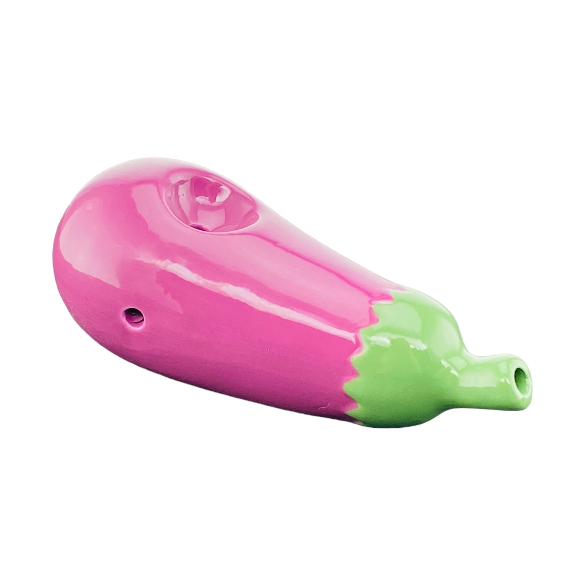 Small Eggplant Ceramic Hand Pipe