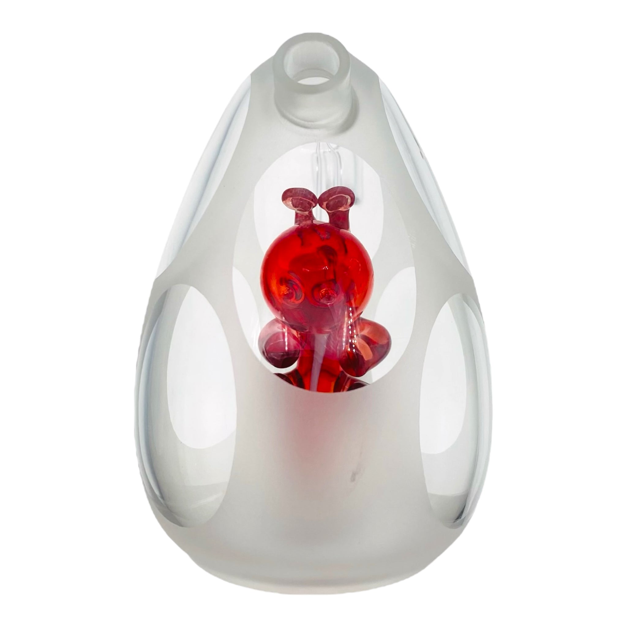 cute and girly Red Baby Dino yoshi Egg Dab Rig
