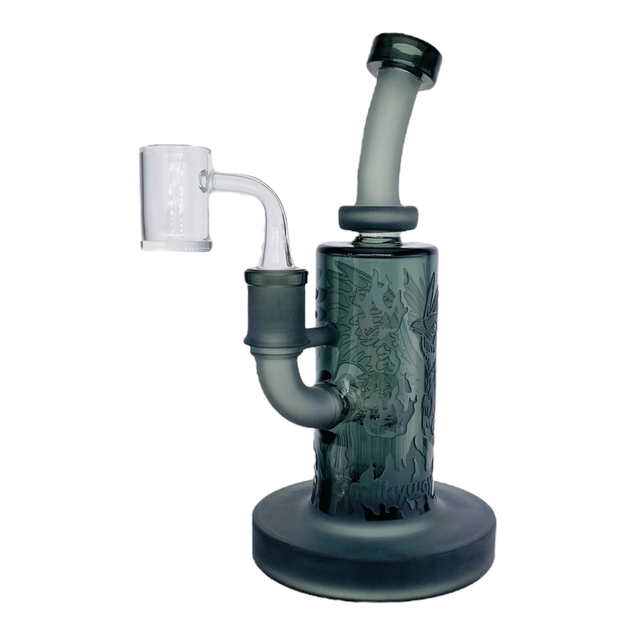 Milkyway Glass Shadow Black Phoenix Forged in Fire Dab Rig