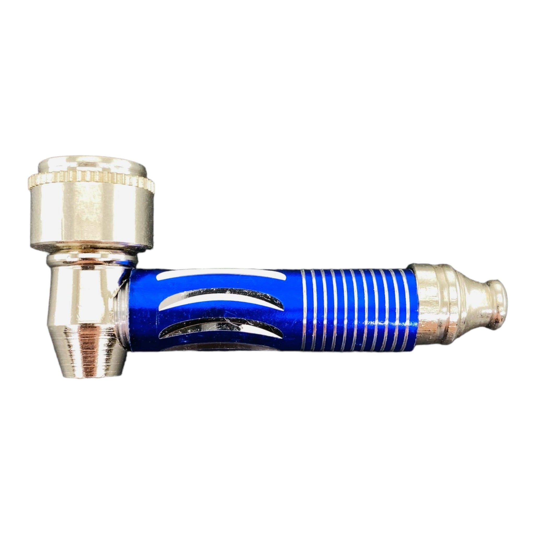 Metal Hand Pipes - Aluminum Metal Pipe With Etched Stem