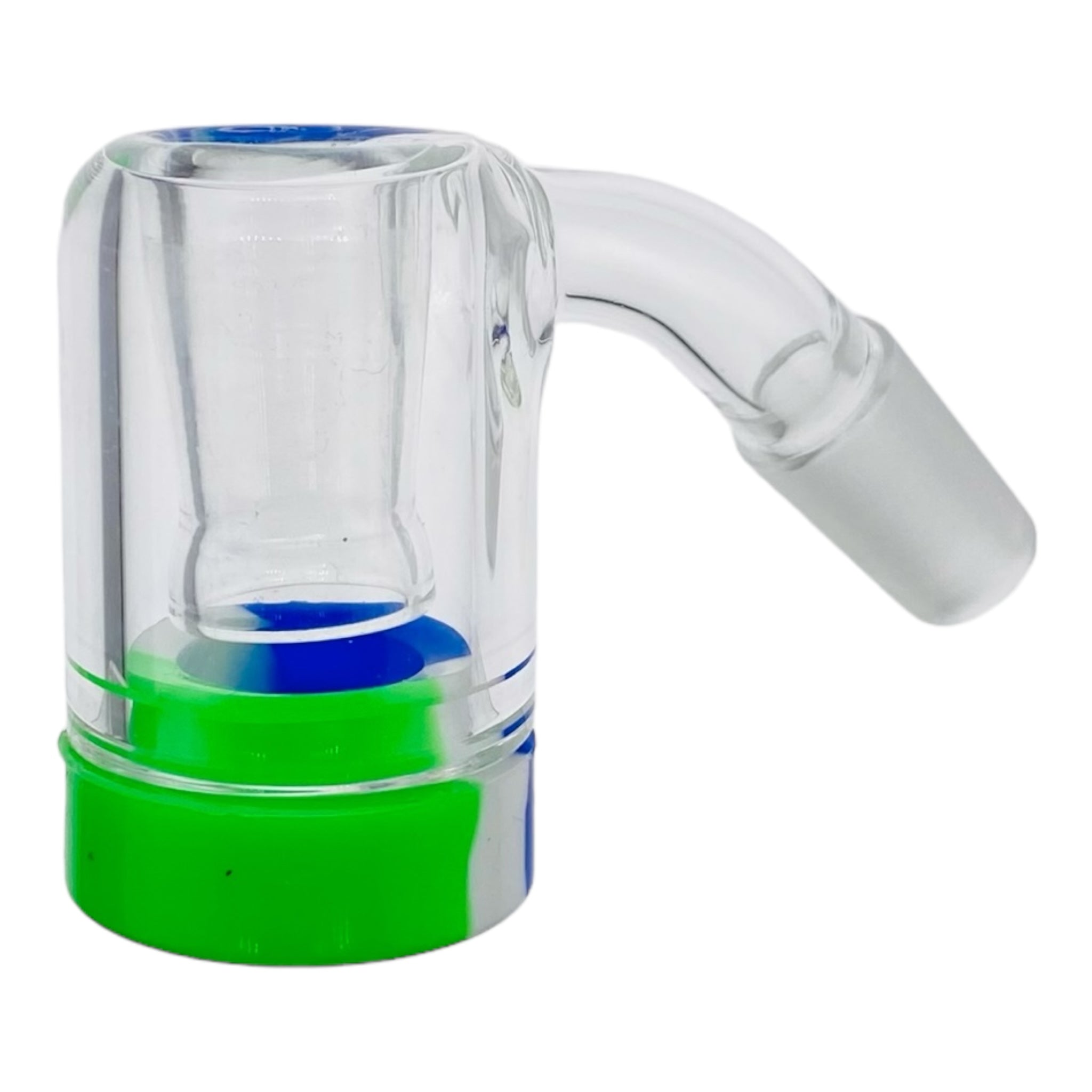 Silicone And Glass Reclaim Or Dry Ashcatcher 14mm 45 Degree