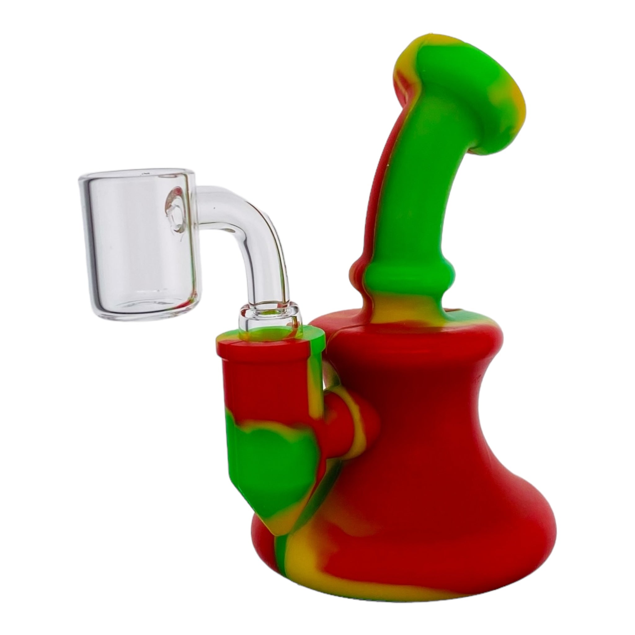 Mini Silicone Rubber Dab Rig Rasta