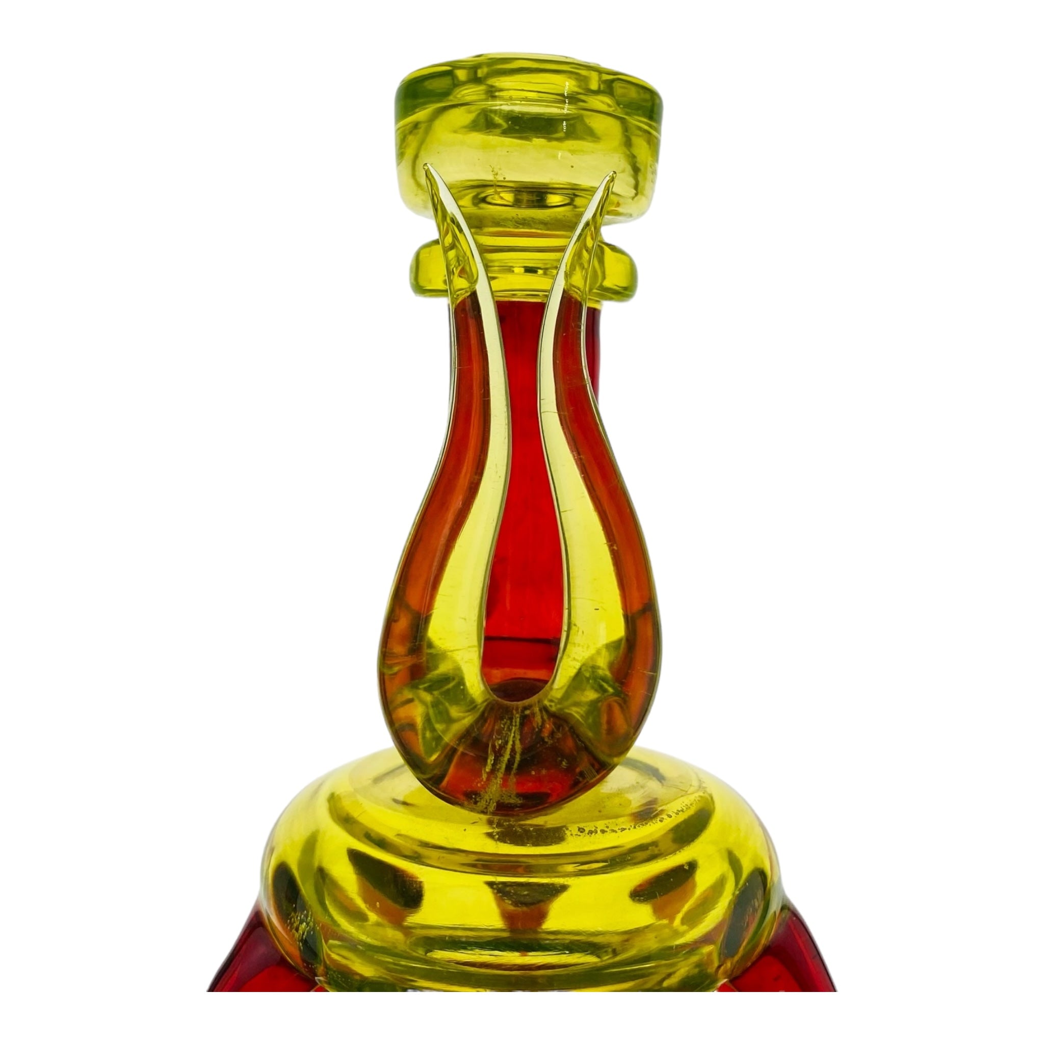 heady glass dab rig Pomegranate x Hatorade Green Horned 10mm Dab Rig