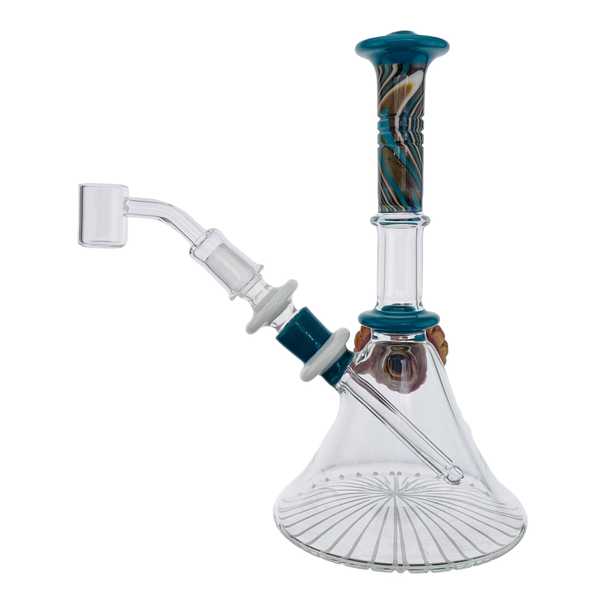 heady glass Pajay Glass Carved Mini Tube Dab Rig for sale