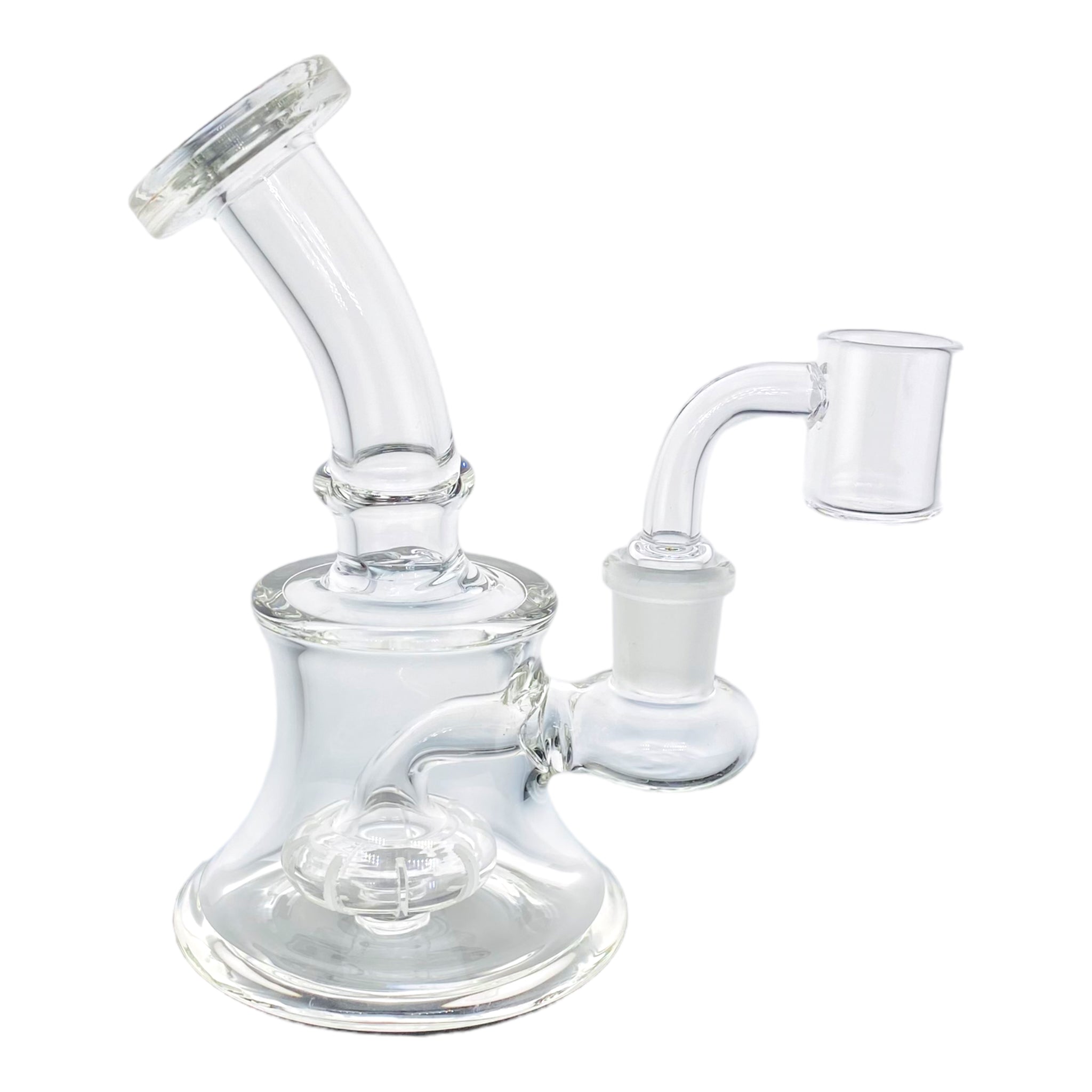 Mini Clear Dab Rig With 14mm Banger Hanger