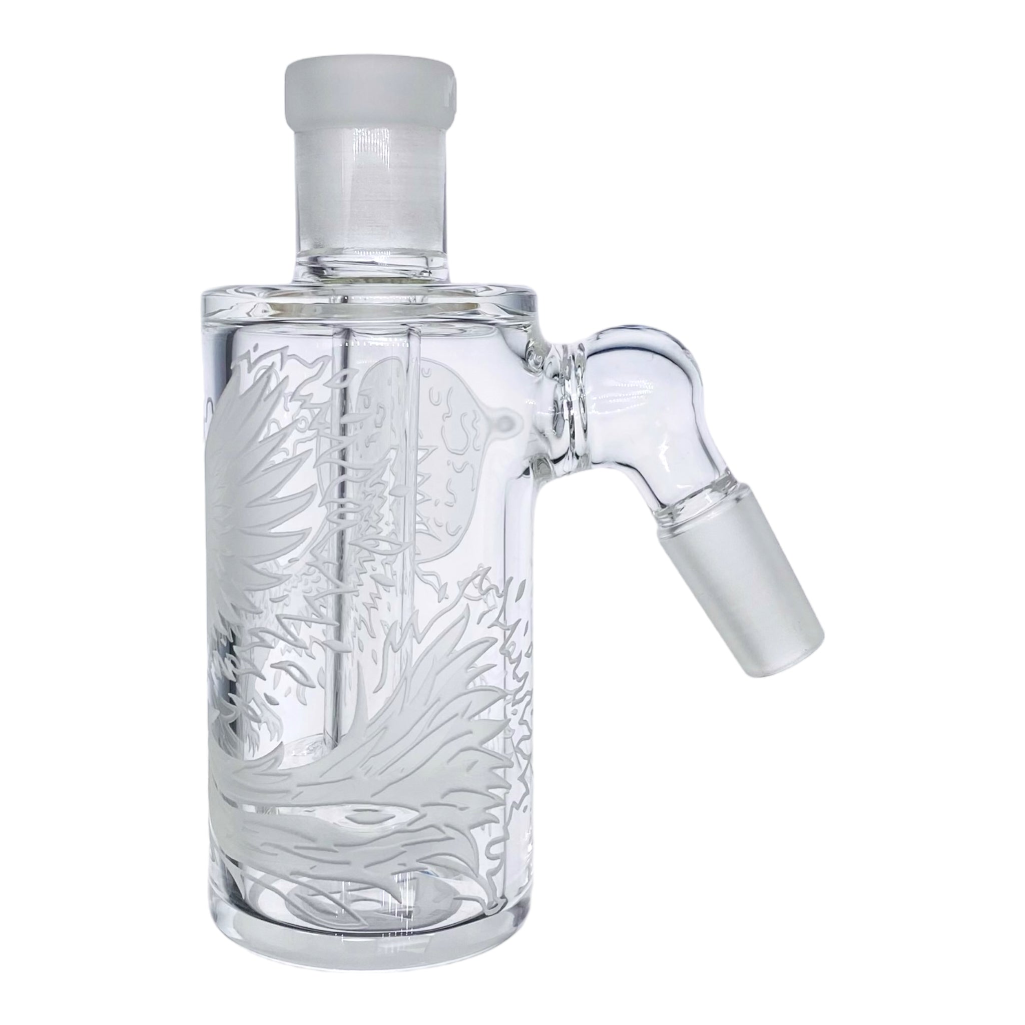 Milkyway Glass - Phoenix Wet Ashcatcher - 45 Degree Male Clear