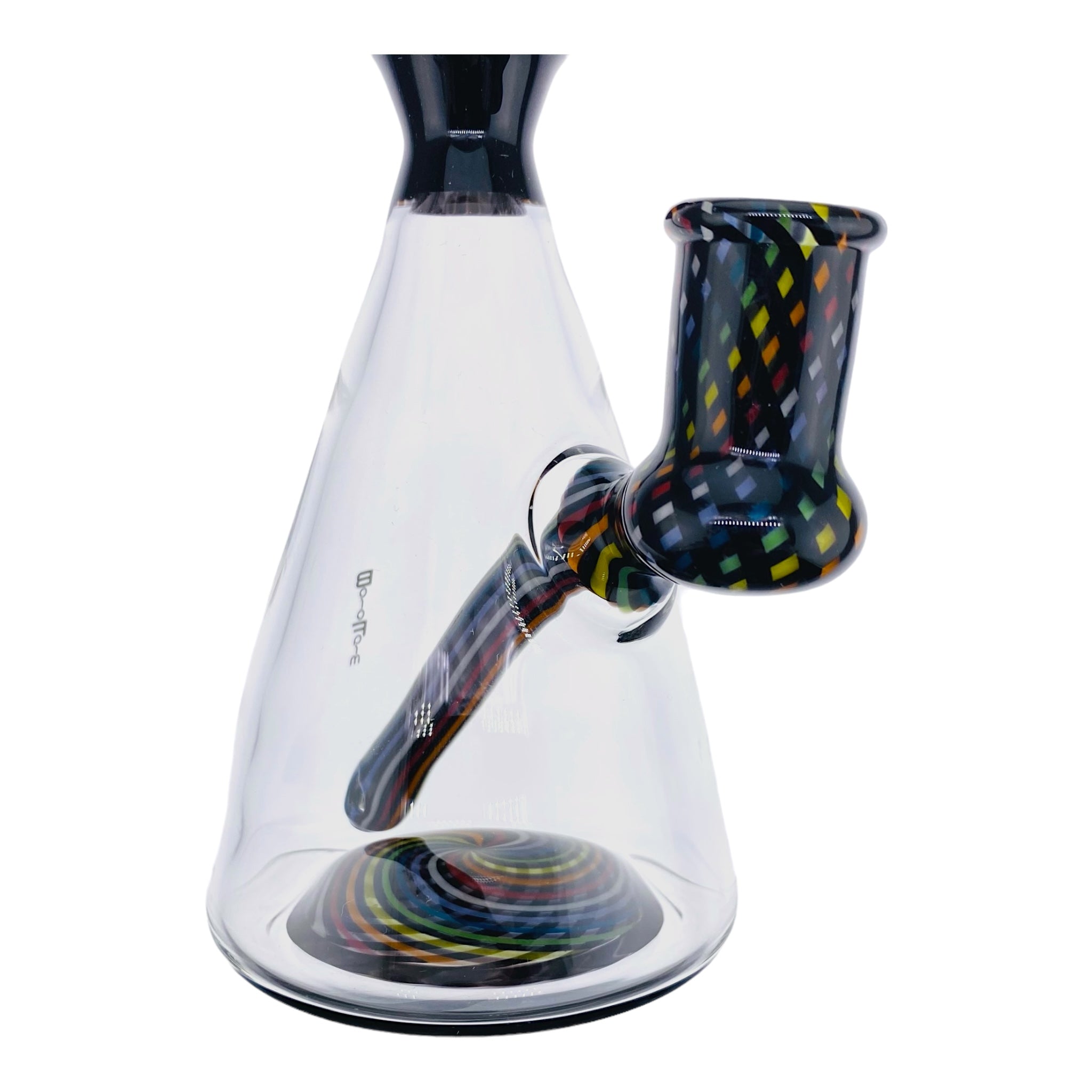 heady glass Borofarm - Rainbow & Black Line Work Banger Hanger Dab Rig for sale