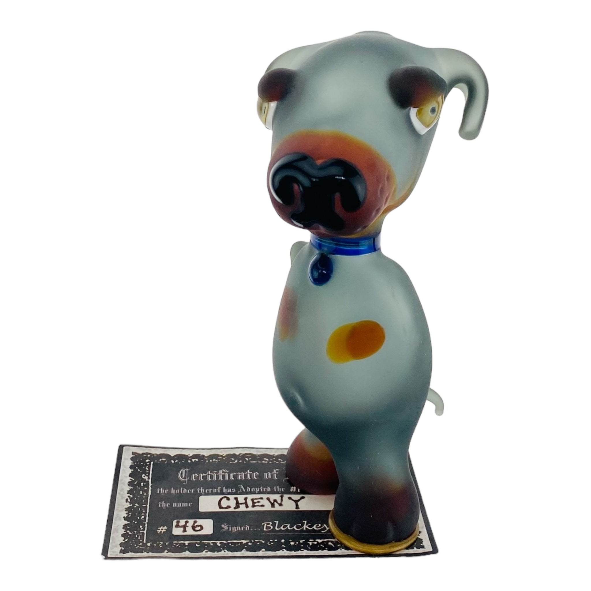 heady glass custom dog shaped glass smoking hand pipe for sale
