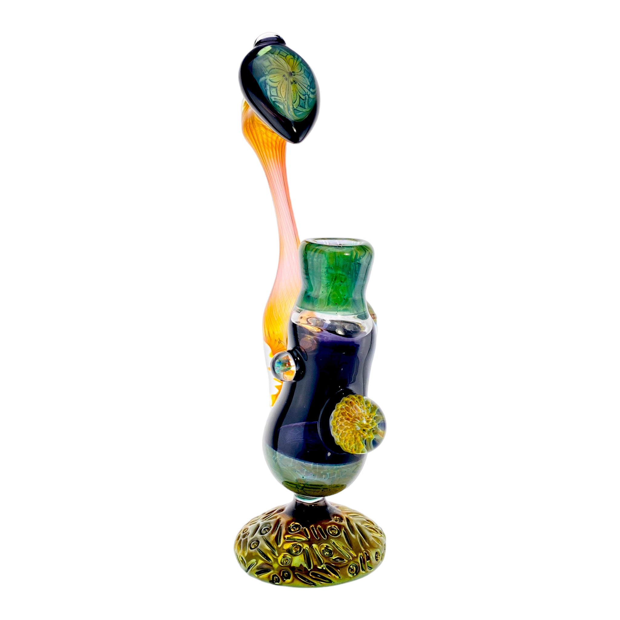 Seth B Glass - Stand Up Dab Rig With Opal And Implosion Marbles