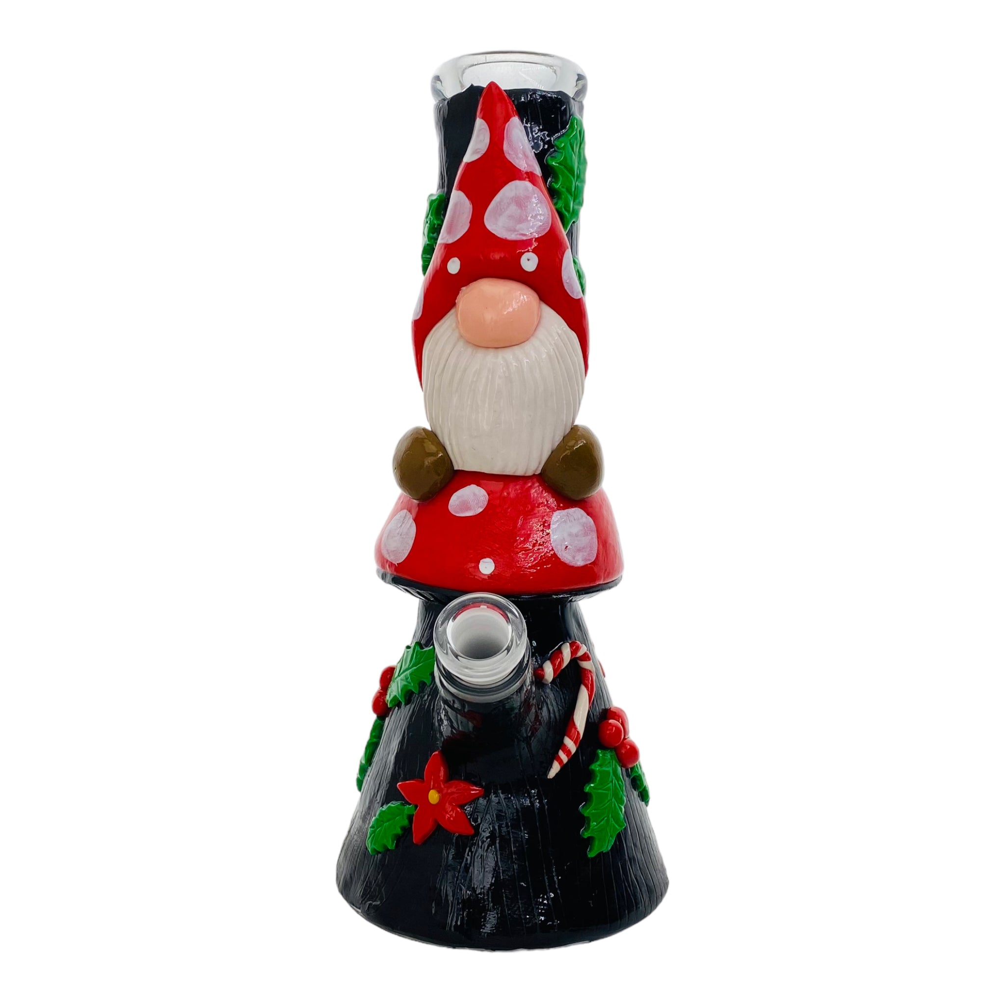 cute girly Christmas Mushroom Gnome Bong