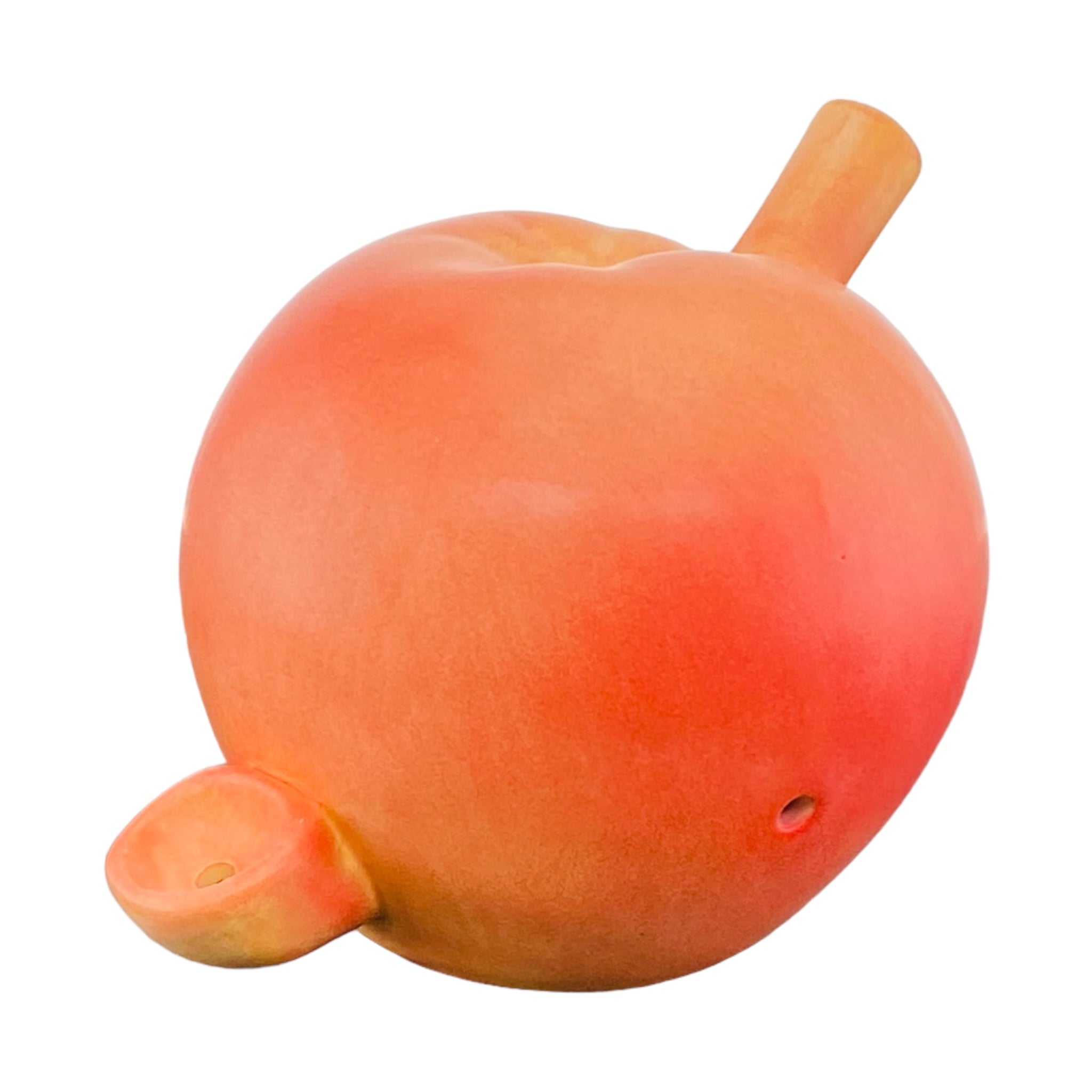 Peach Ceramic Hand Pipe peach-ceramic-hand-pipe