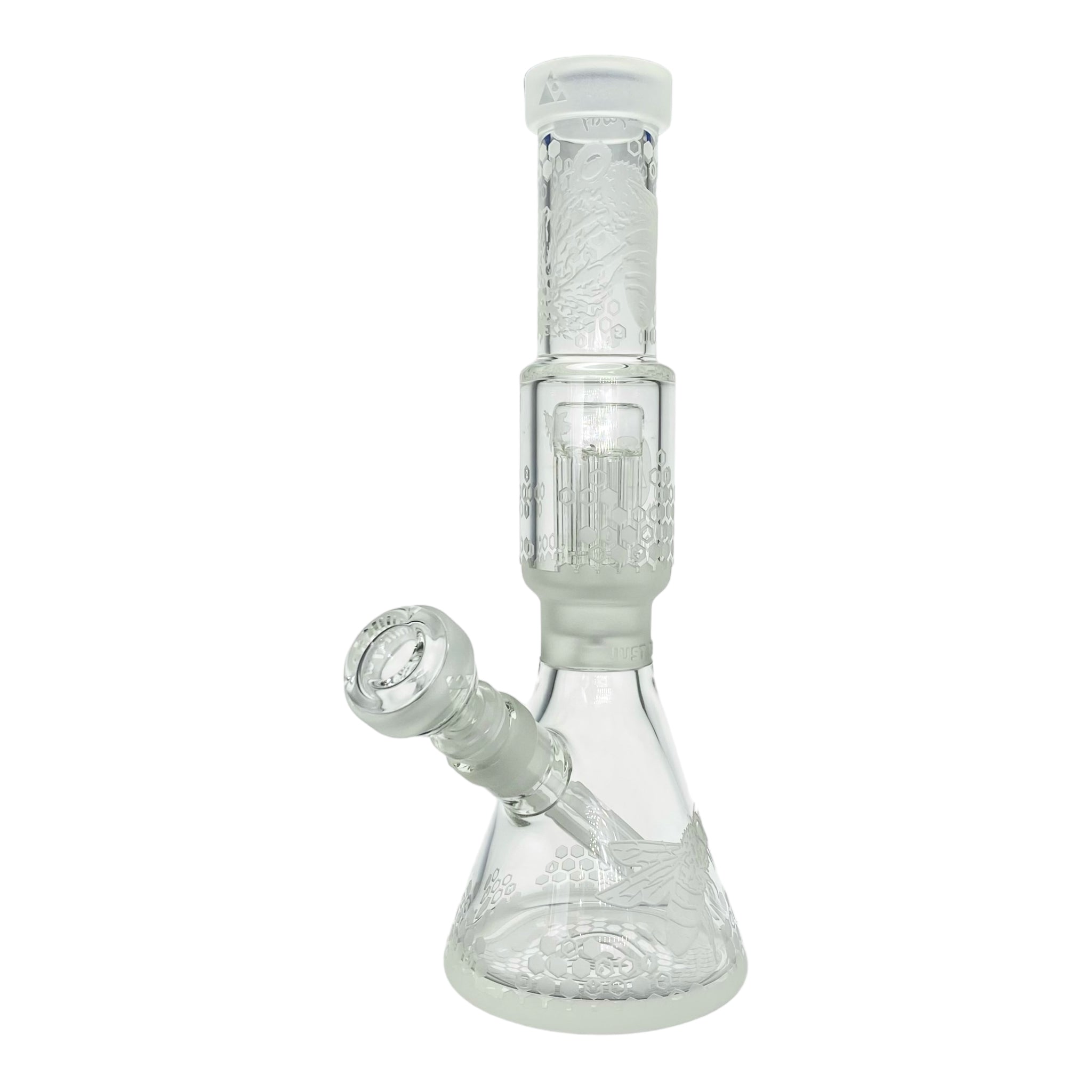 Milkyway Glass - 11 Inch Sandblasted Bee Hive Colony Beaker Base Bong