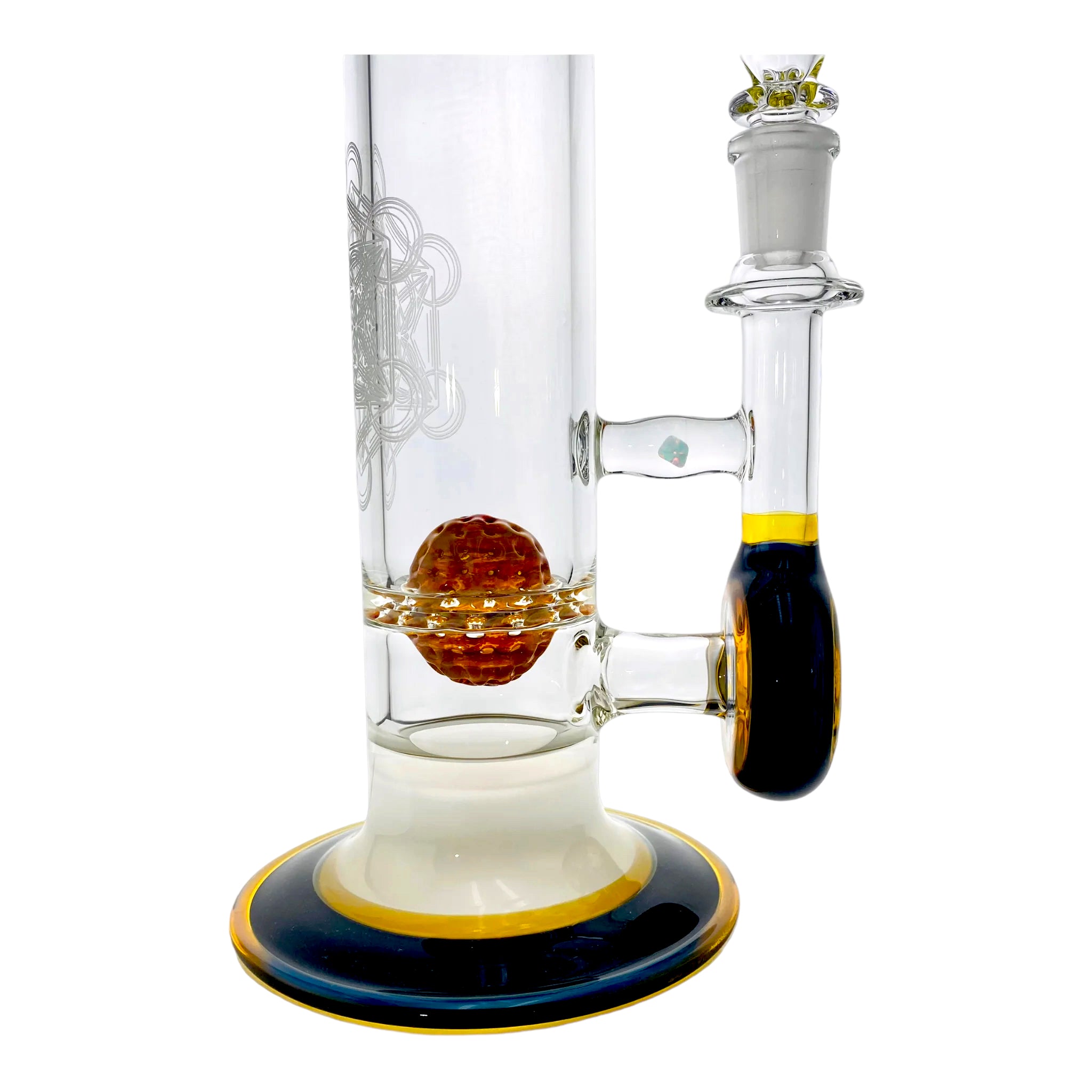 Seed Of Life Glassworks - SoL 60 Lace-Sphere Perc Sacred-G Sandblasted