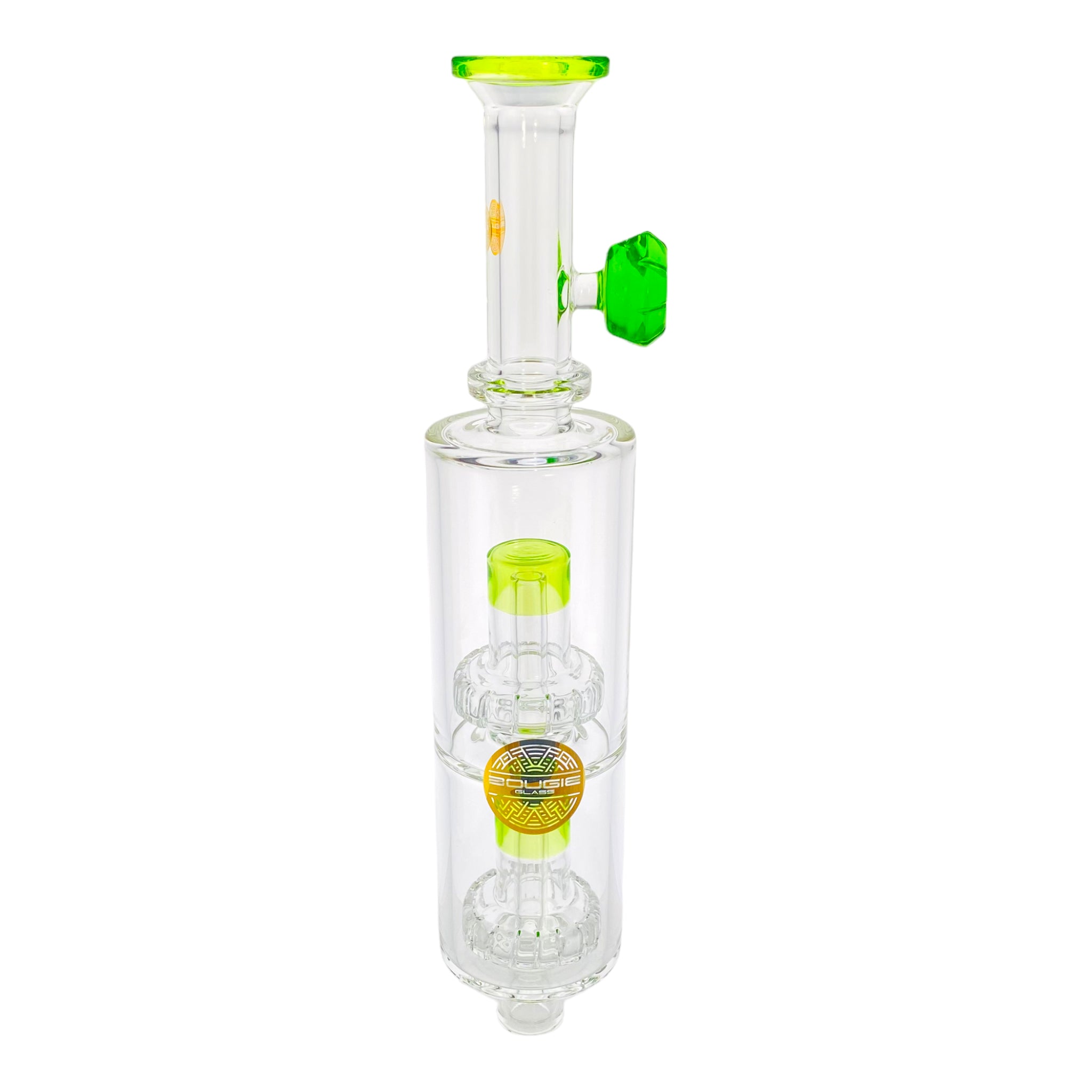 cheap durable Bougie Glass - Extra Large Nectar Collector With Double Green Bell Perc