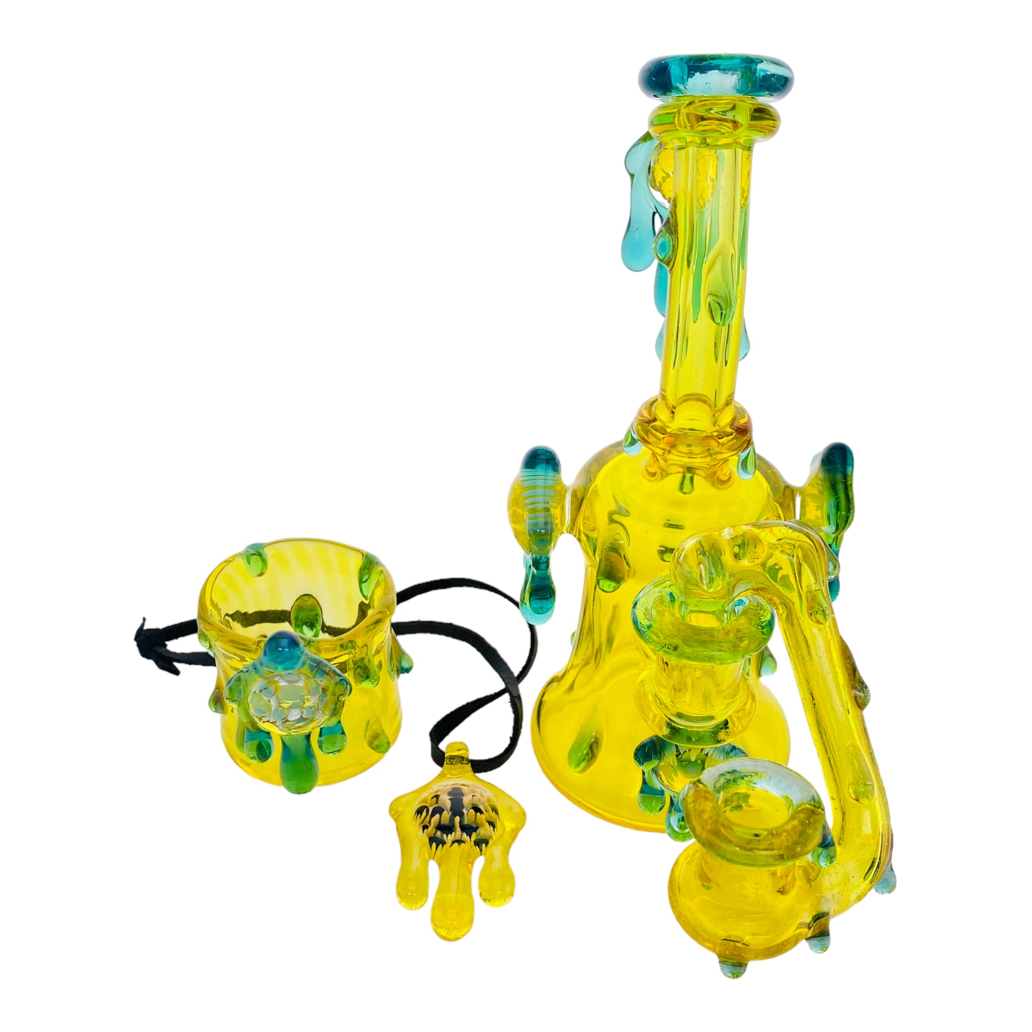 EBOX Glass Art - Terps and Metta - Terrania Drip Tube Dab Rig Set