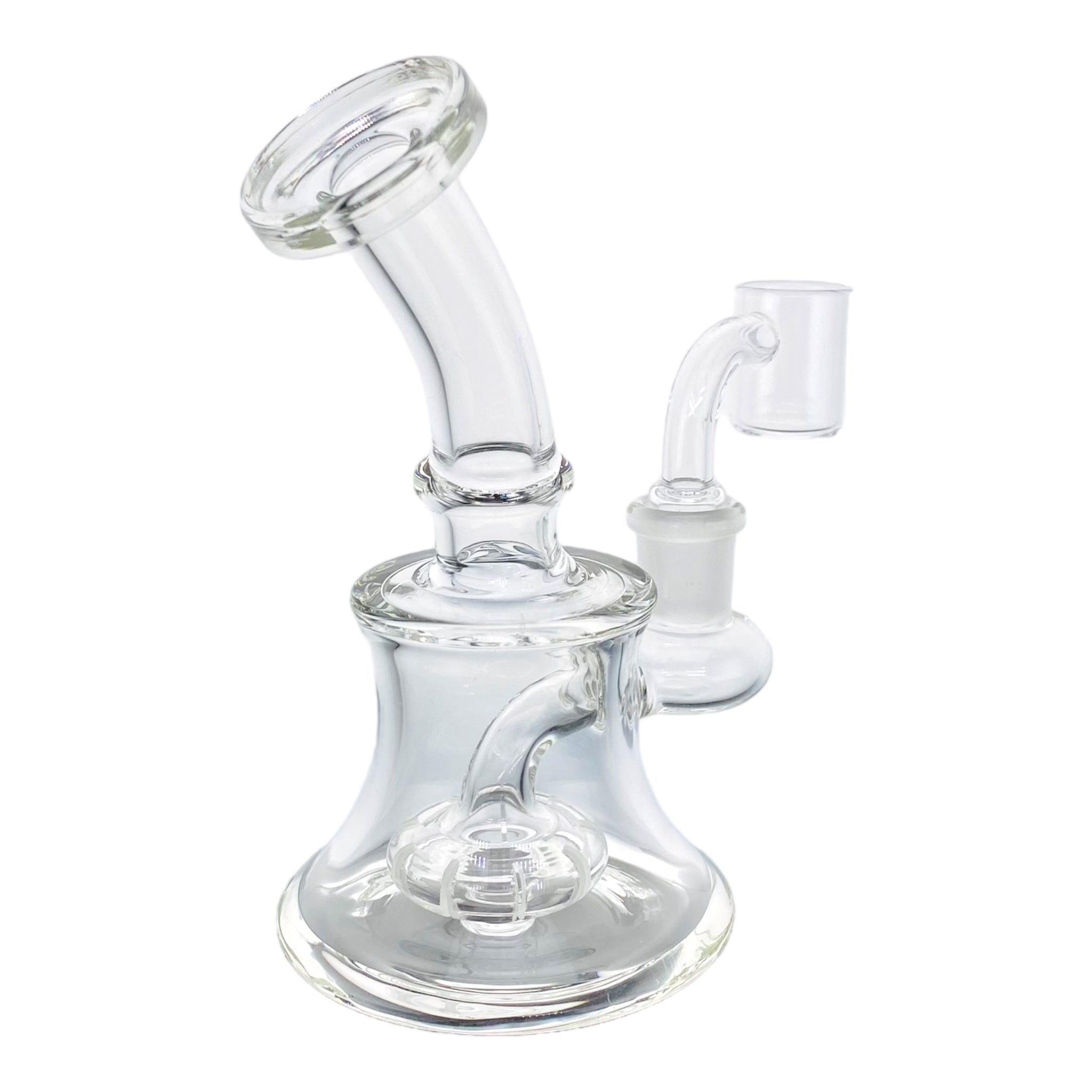 Mini Clear Dab Rig With 14mm Banger Hanger