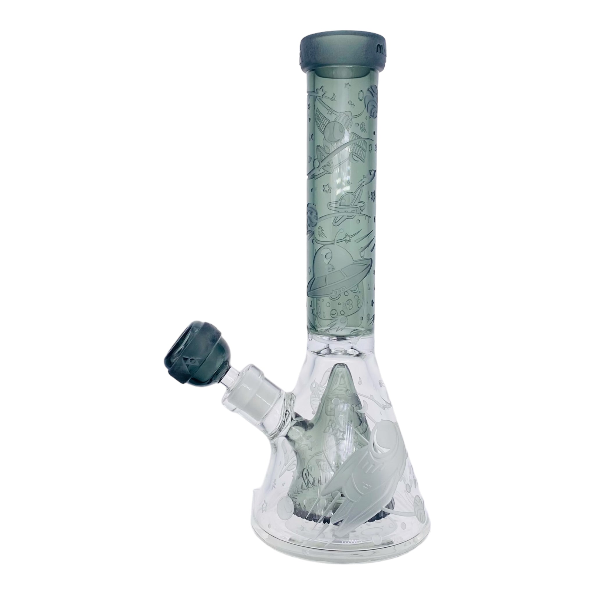 Milkyway Glass - Space Odyssey In 3D 11″ Beaker Bong With Collins Perc