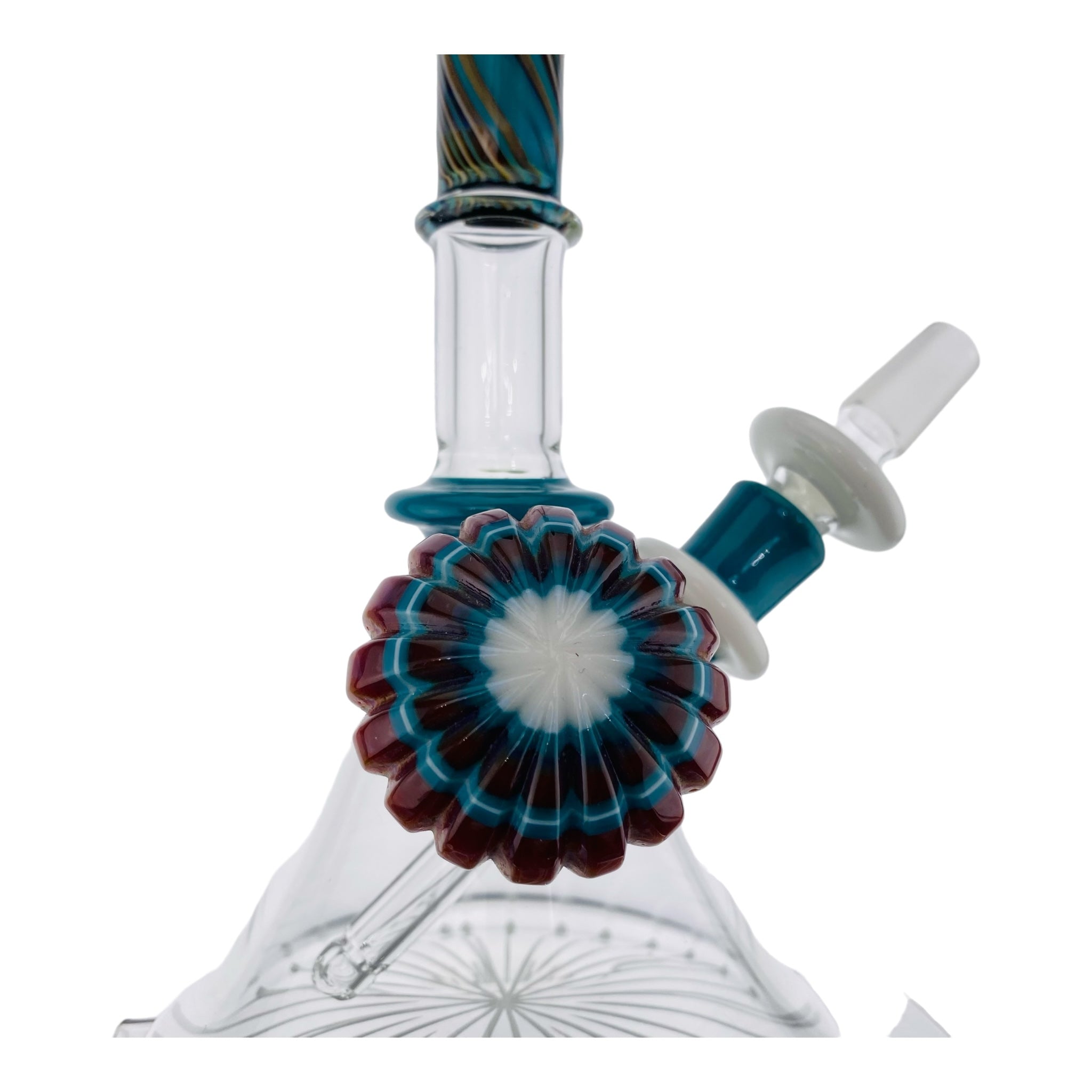 heady glass Pajay Glass Carved Mini Tube Dab Rig for sale