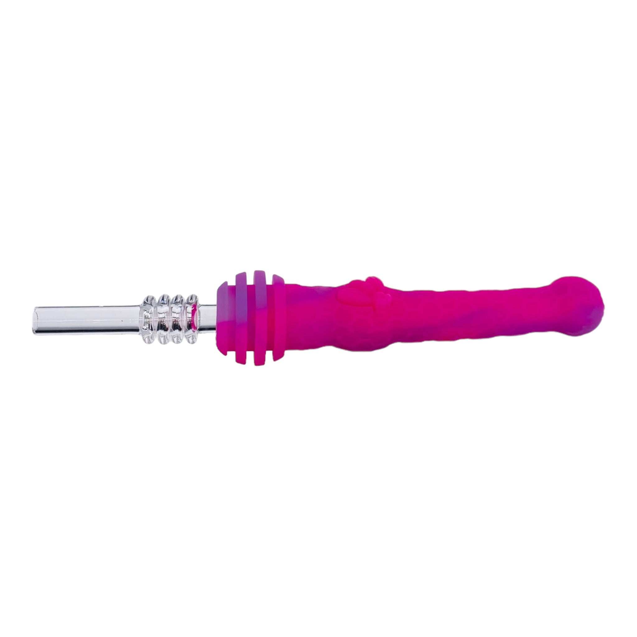 Pink and Purple Silicone Nectar Collector Dab Straw