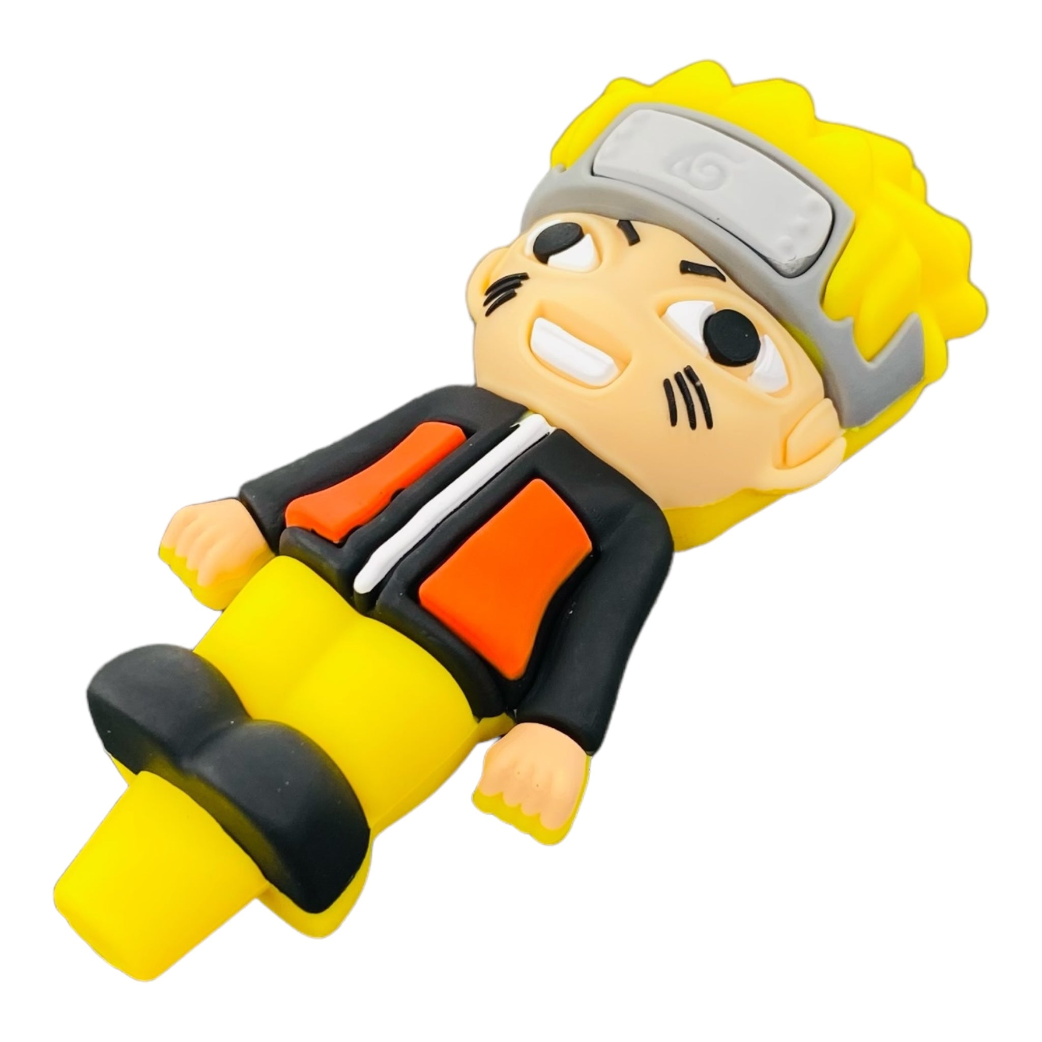 Yellow Hair Anime Silicone Hand Pipe