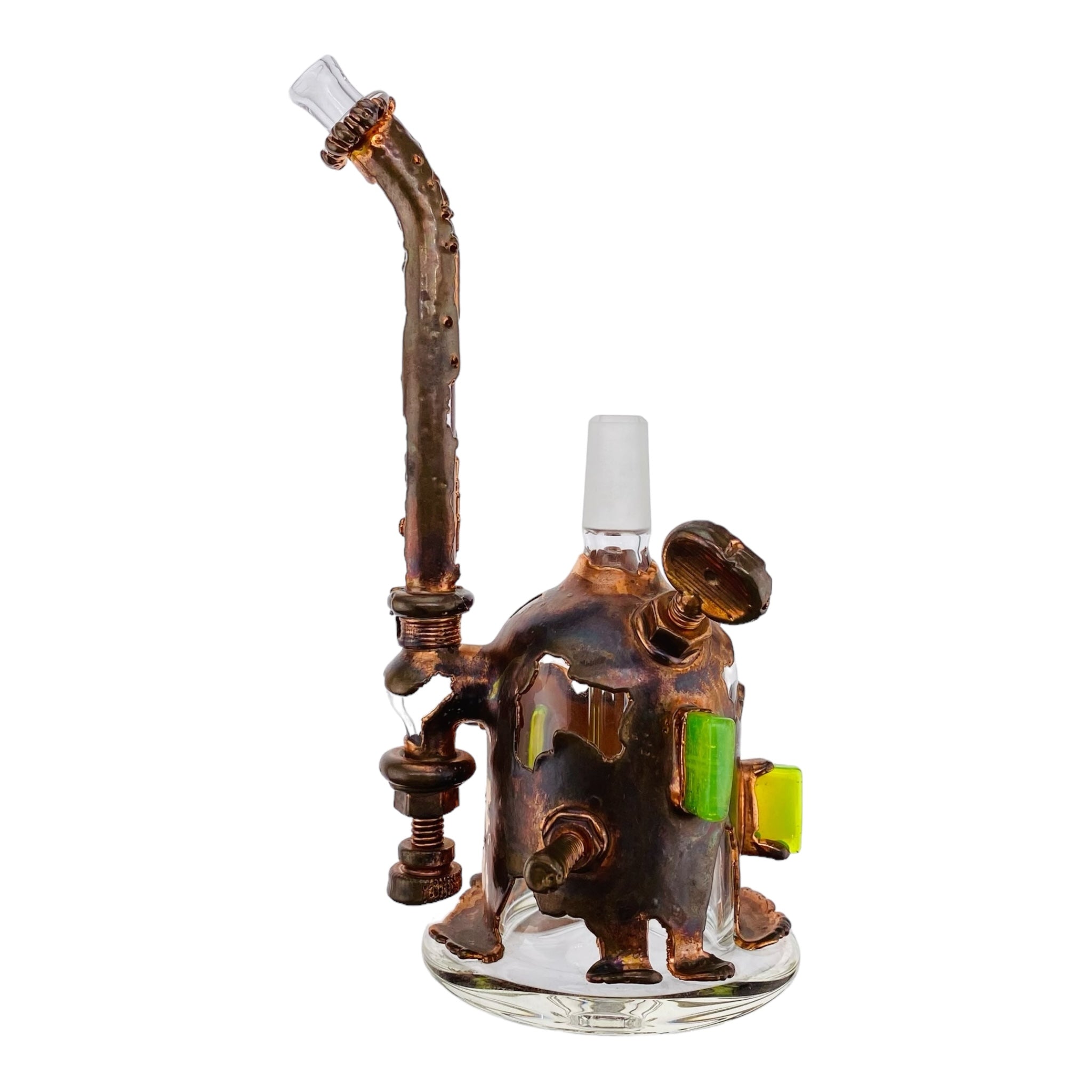 Snic Barnes Glass - Copper Electroformed Glass Dab Rig #2