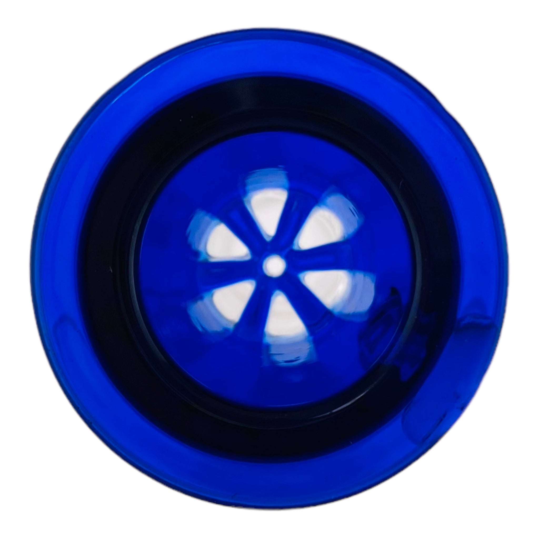 14mm Flower Bowl - Large Martini Funnel Bong Bowl Piece With Built In Screen - Blue