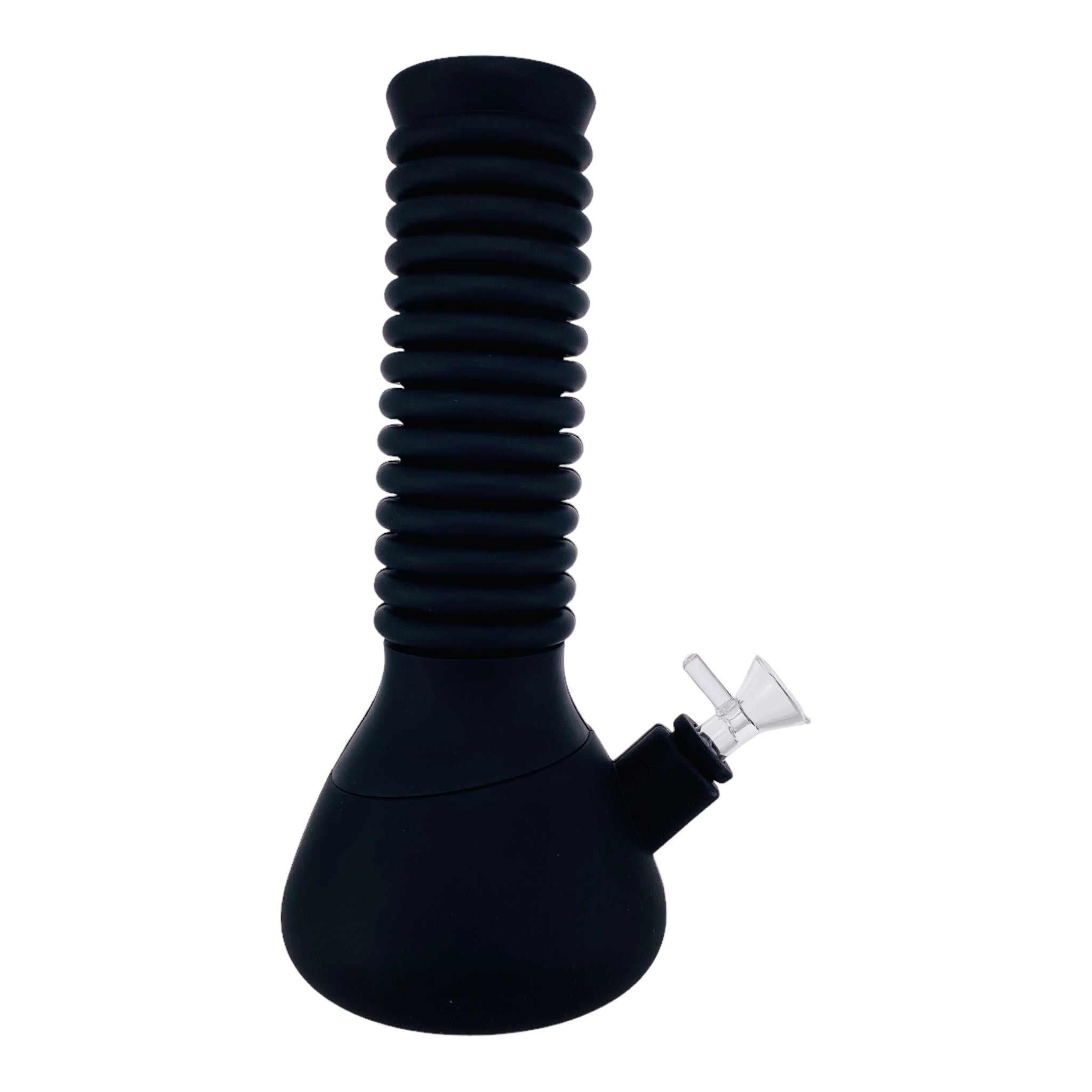 Extendable Silicone Rubber Bong Black