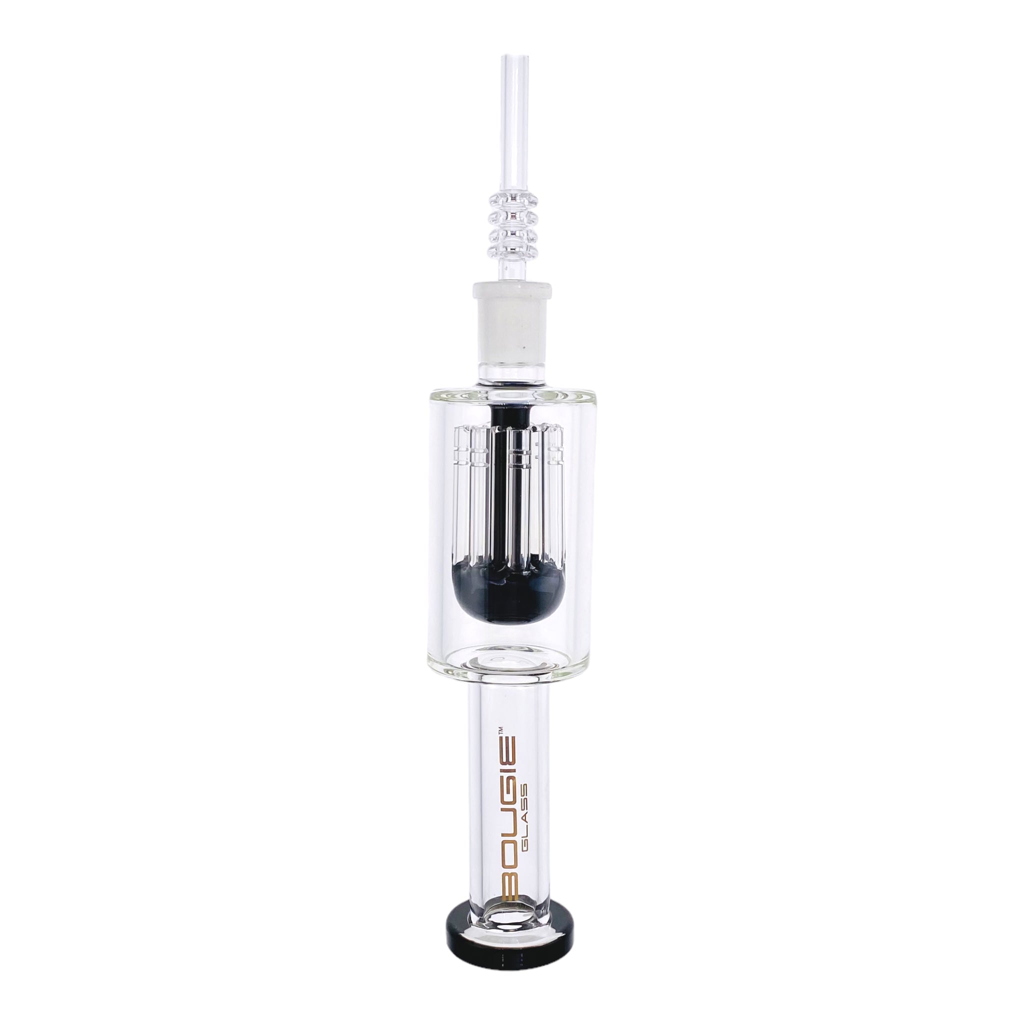 Bougie Glass - Black Nectar Collector With 8 Arm Tree Perc