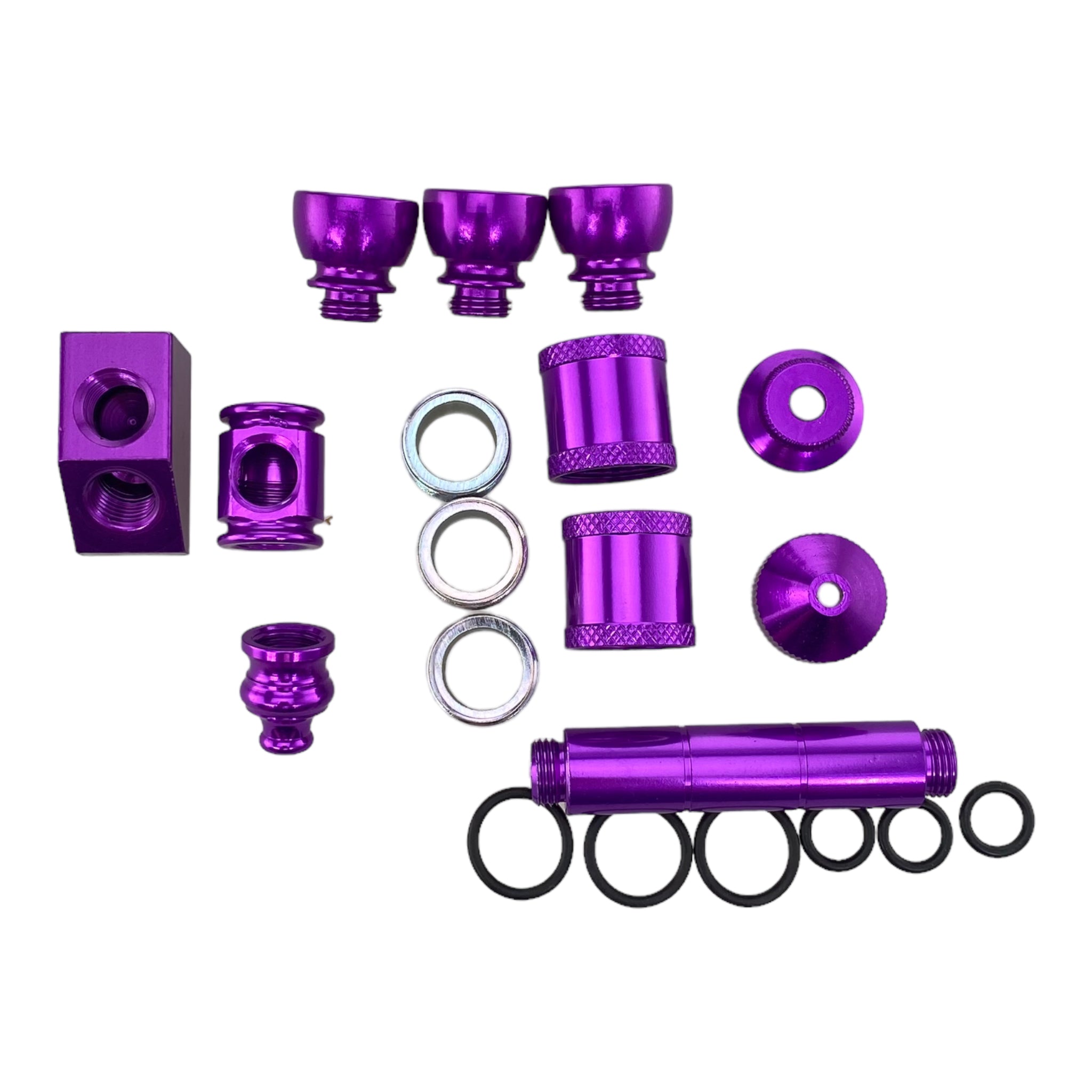 Aluminum Metal smoking Pipe Makers Kit in Purple