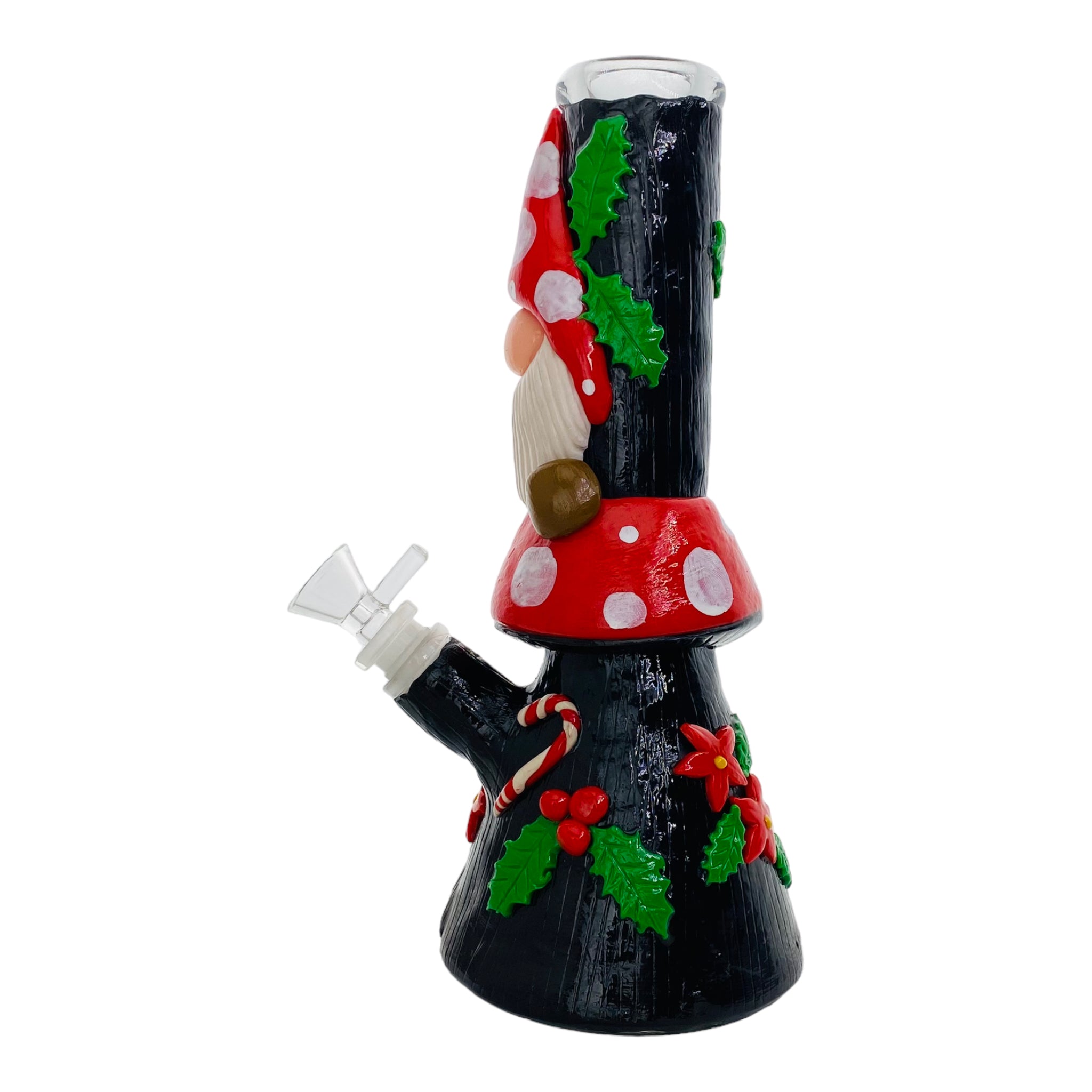 cute girly Christmas Mushroom Gnome Bong