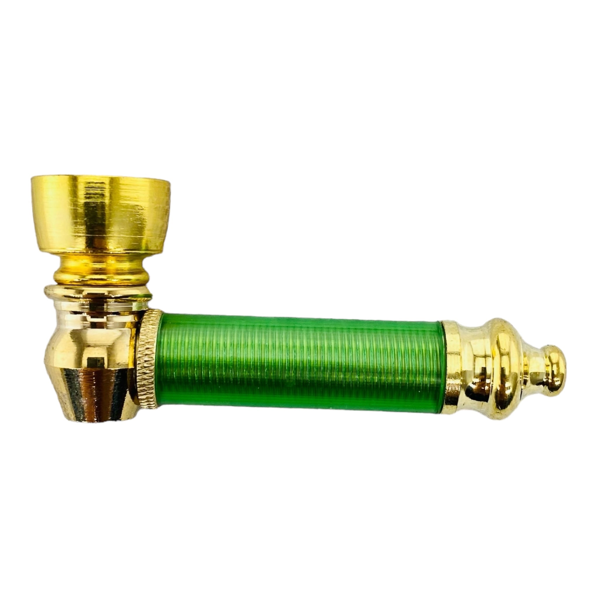 Metal Hand Pipes Brass Hand Pipe With Color Plastic Stem for sale