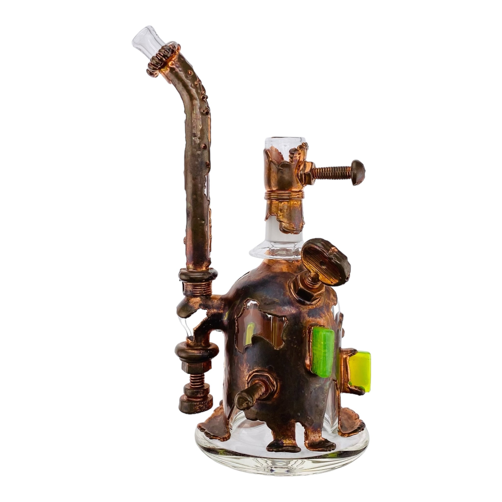 Snic Barnes Glass - Copper Electroformed Glass Dab Rig #2