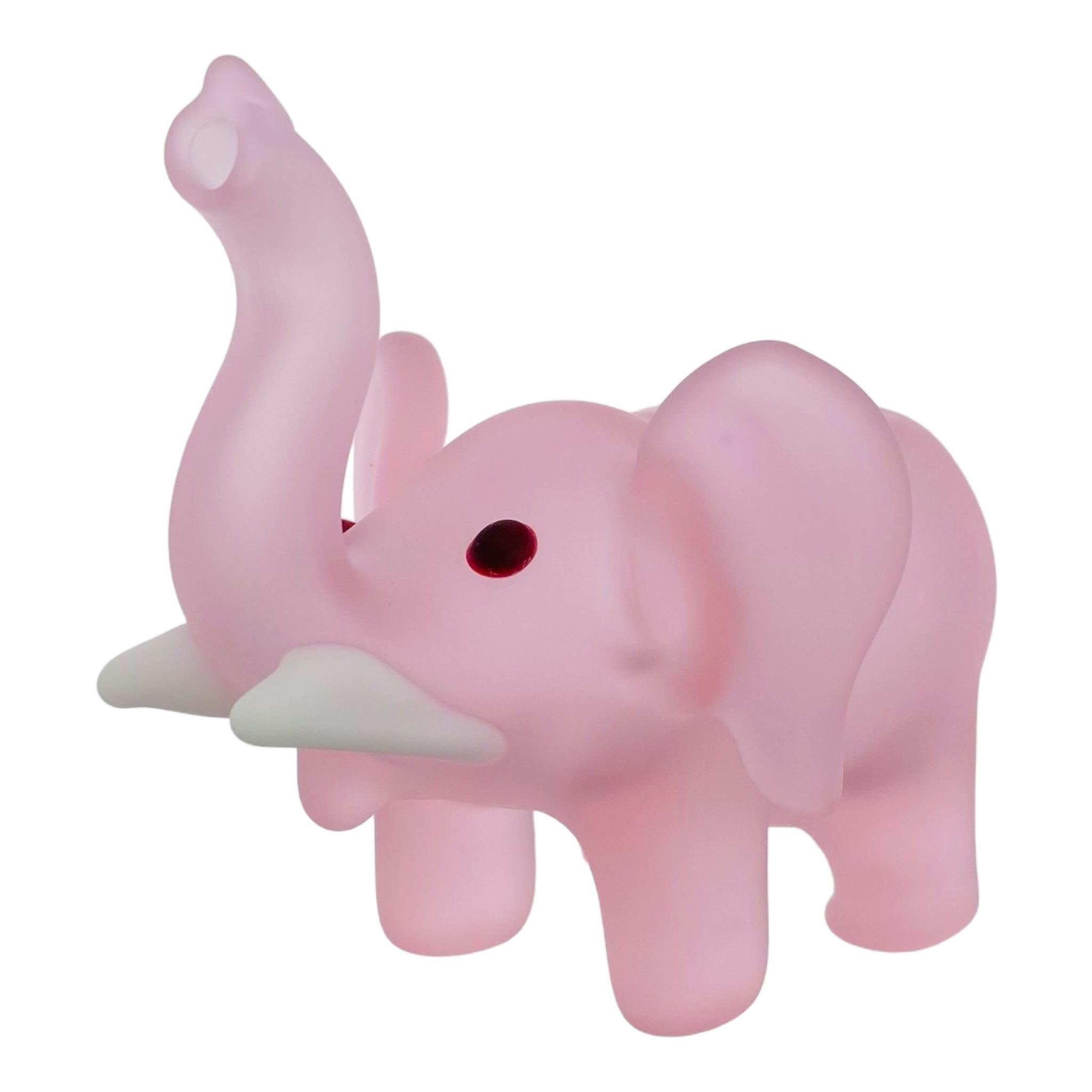 cute and girly Sandblasted Pink Elephant Glass Hand Pipe for sale
