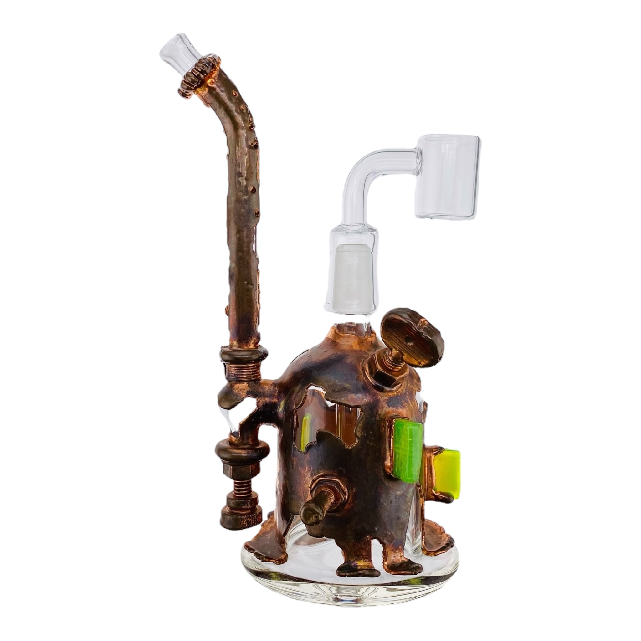 Snic Barnes Glass - Copper Electroformed Glass Dab Rig #2