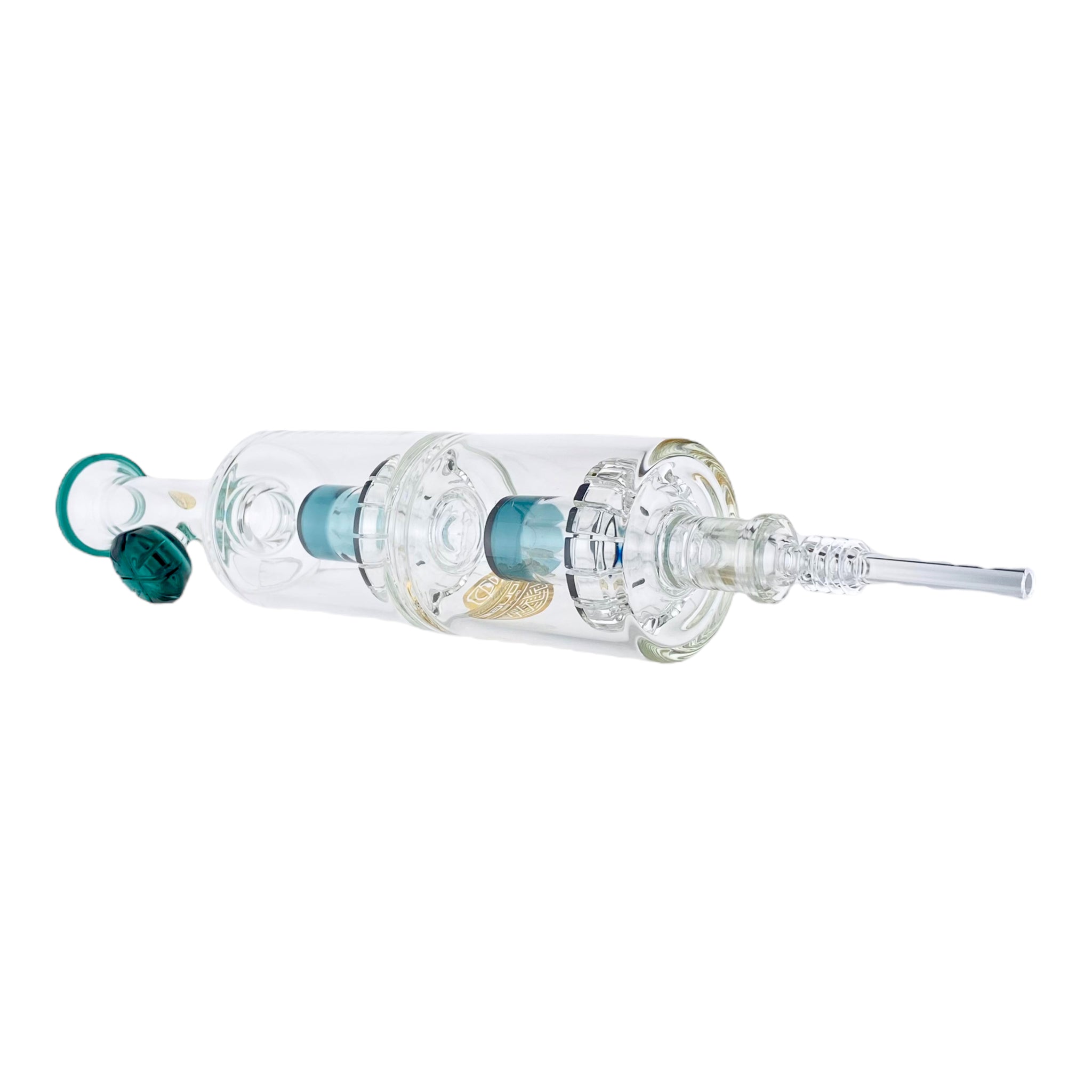 Bougie Glass - Extra Large Nectar Collector With Double Blue Bell Perc