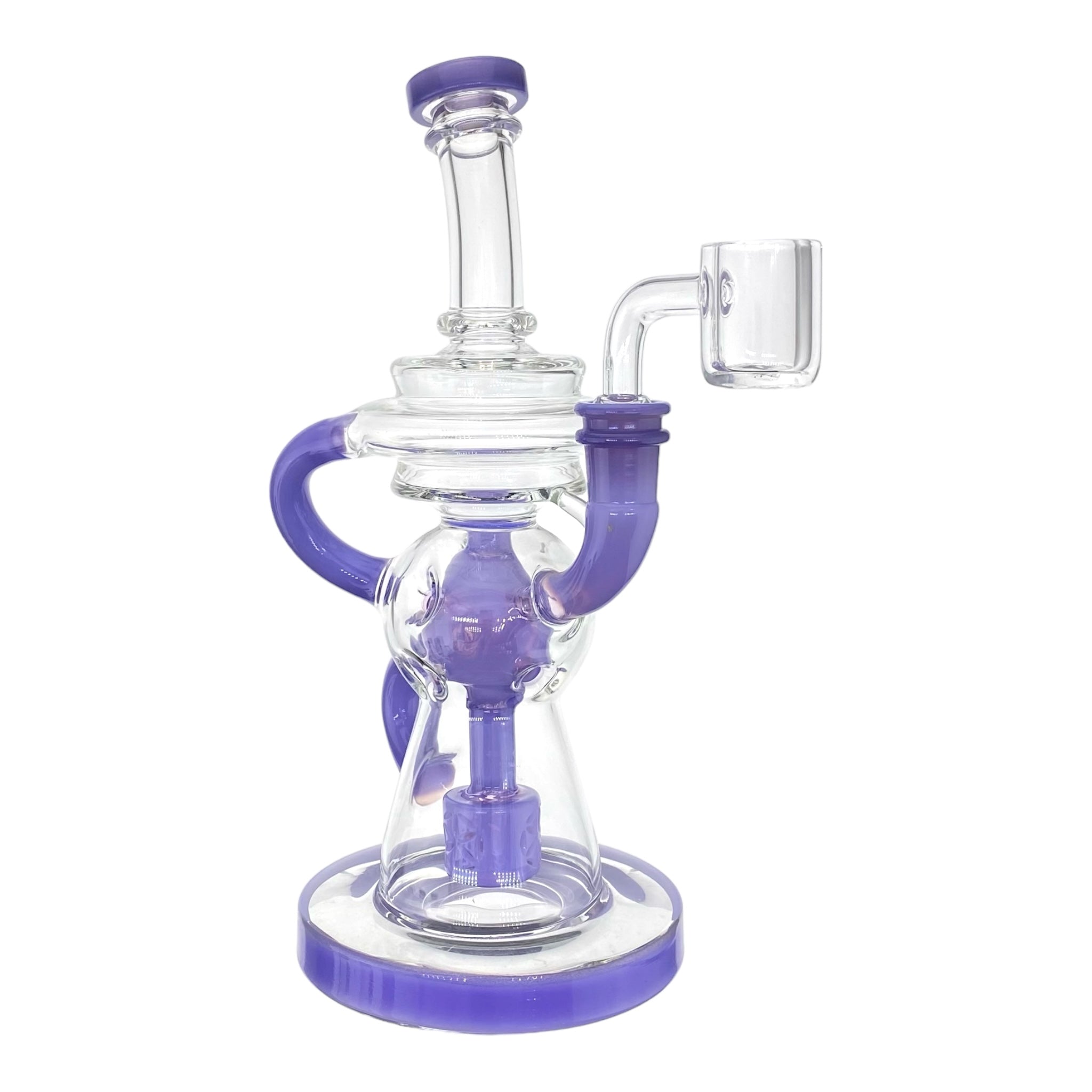 cute and girly Purple Fab Egg Recycler Dab Rig for sale