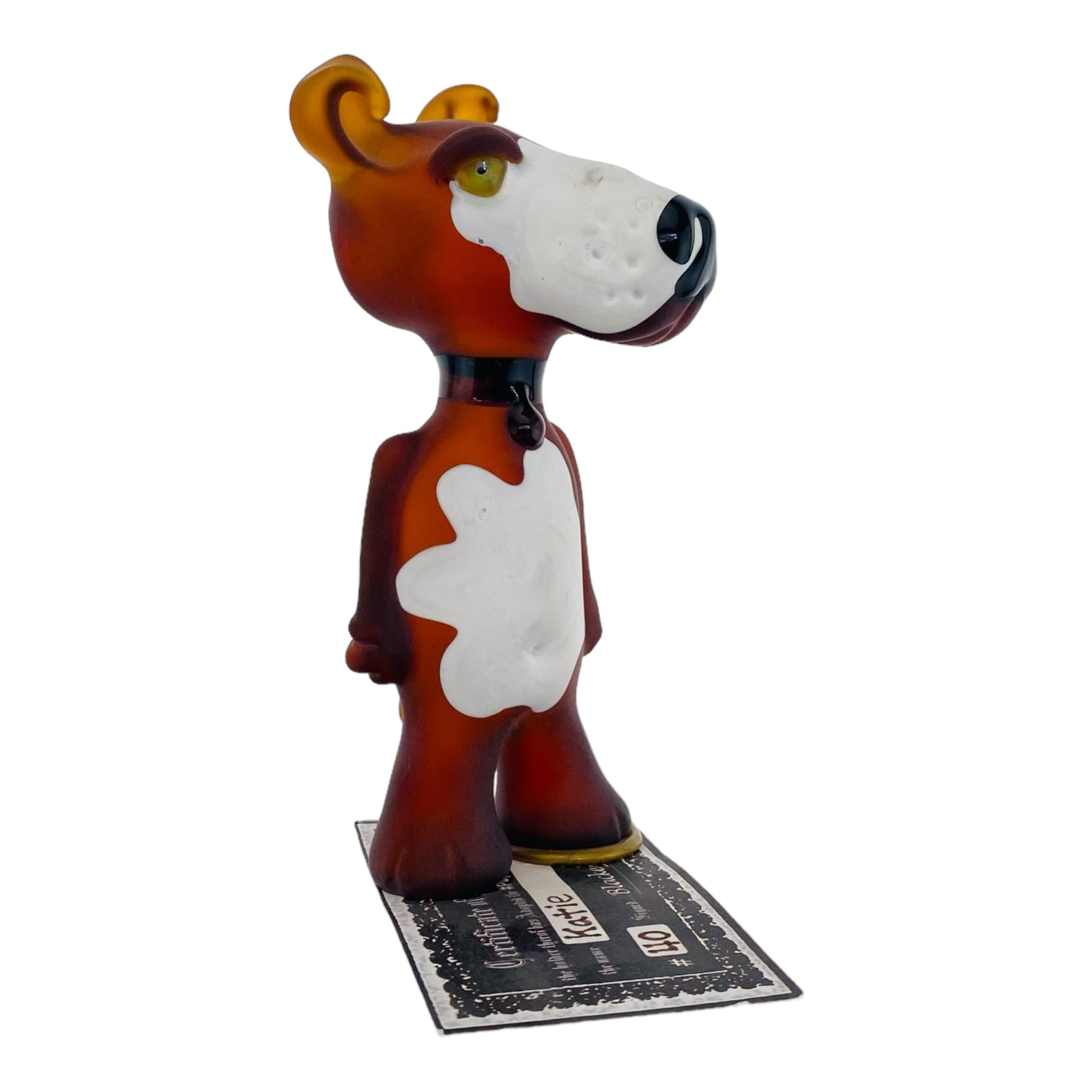 heady glass custom dog shaped glass smoking hand pipe for sale