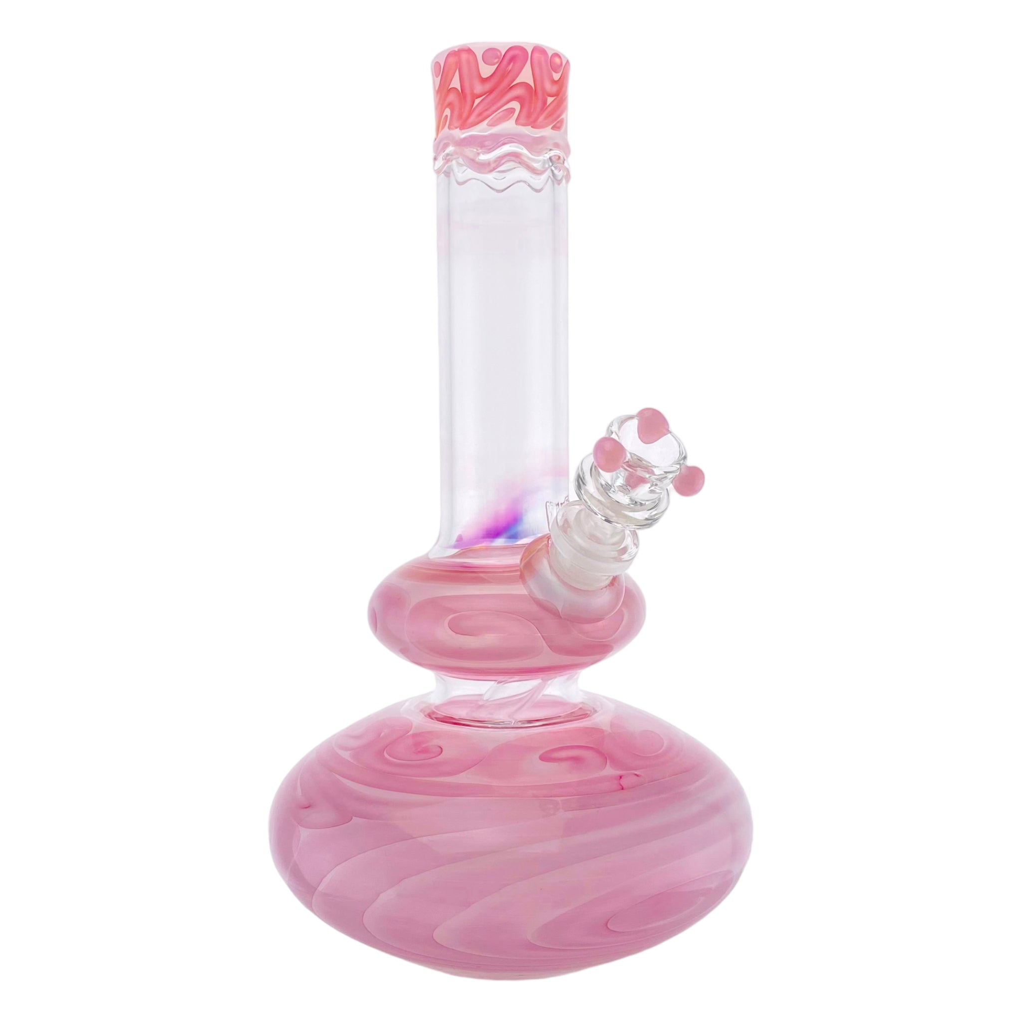 HVY Glass - Pink Double Bubble Glass Bong