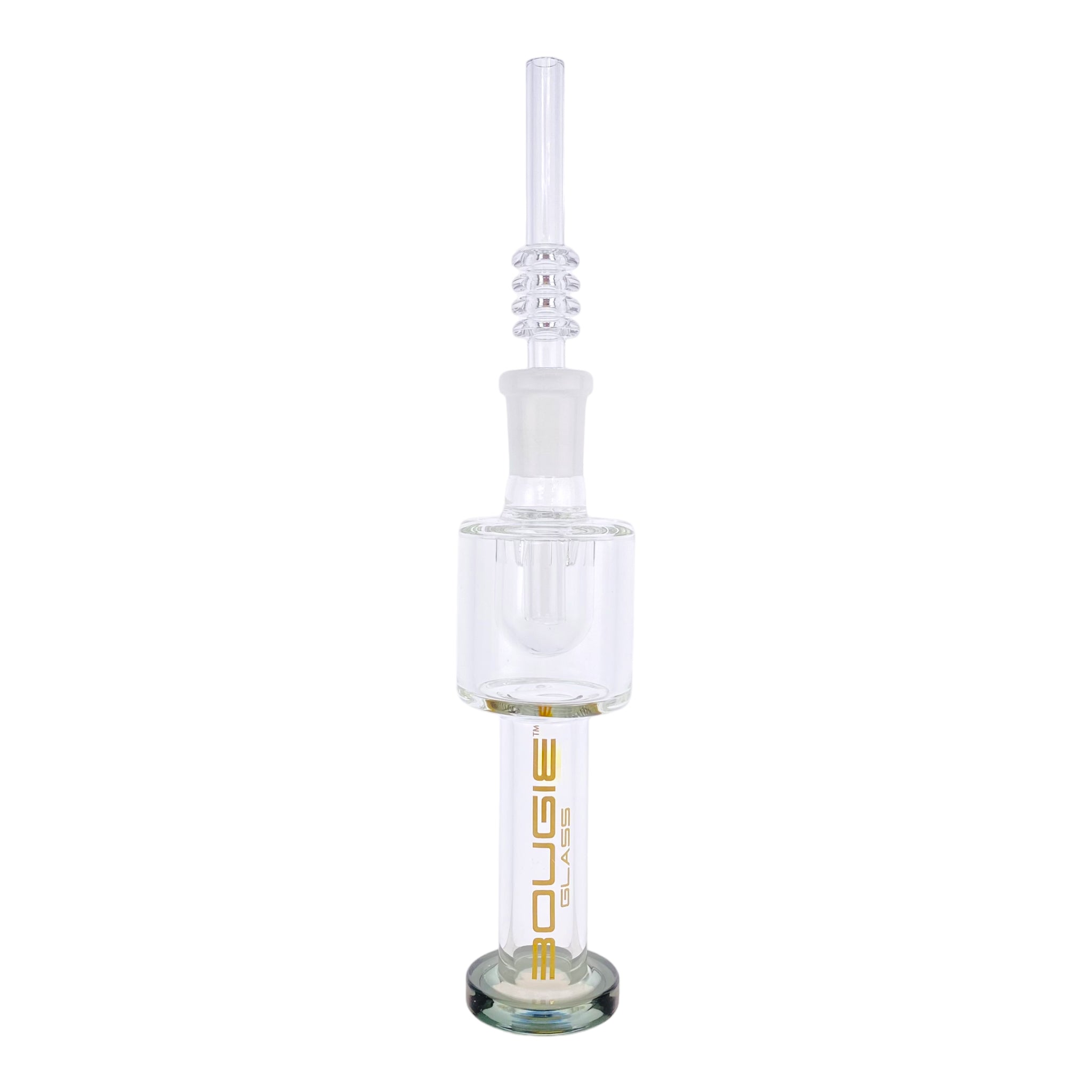 Bougie Glass - Shadow Black Small Nectar Collector With Mushroom Perc & Quartz Tip