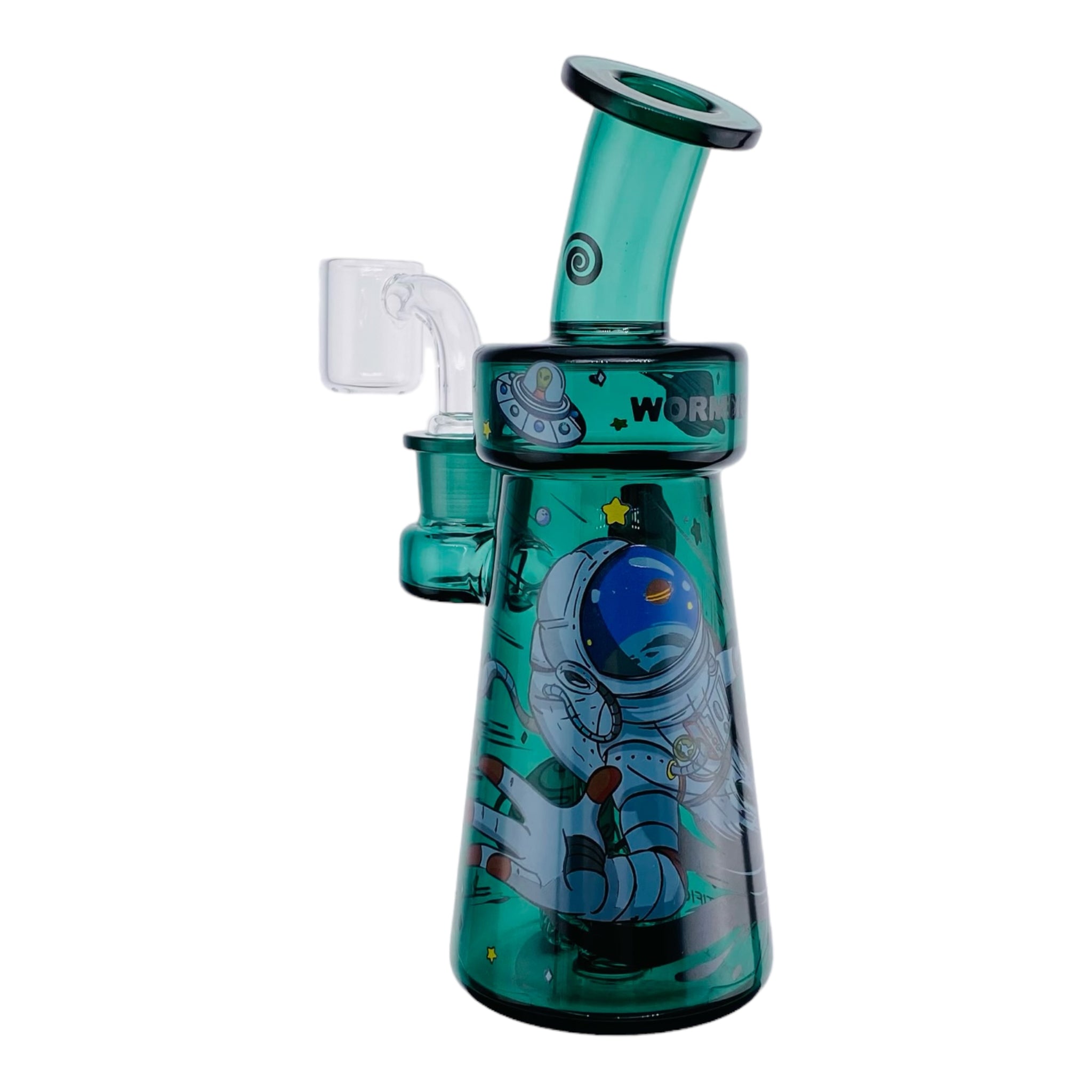 Wormhole Glass - Space Trippin Green Dab Rig