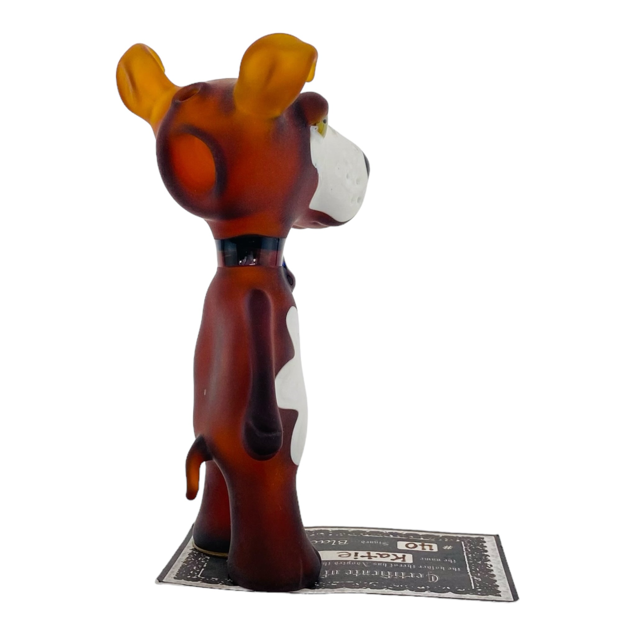 heady glass custom dog shaped glass smoking hand pipe for sale