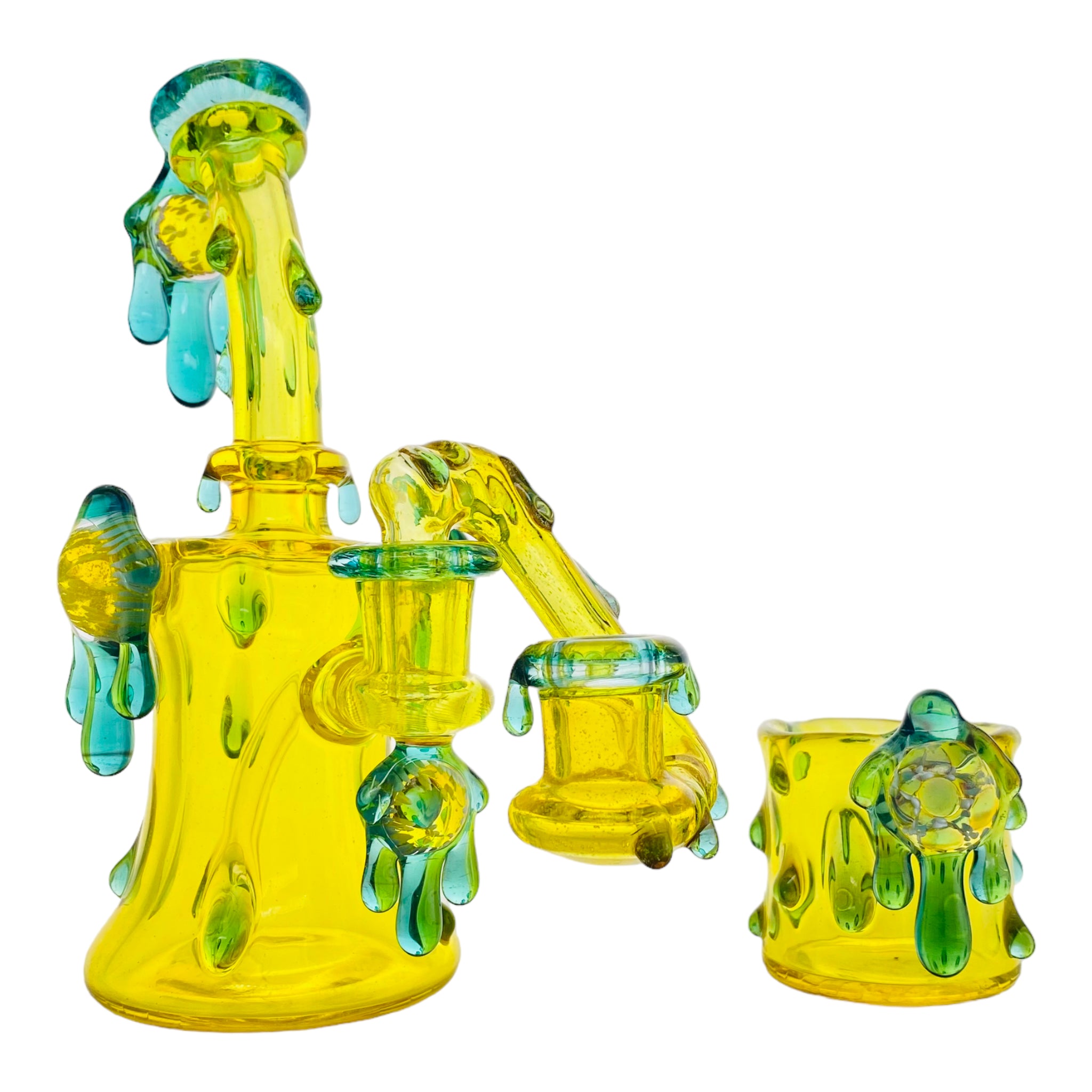 EBOX Glass Art - Terps and Metta - Terrania Drip Tube Dab Rig Set